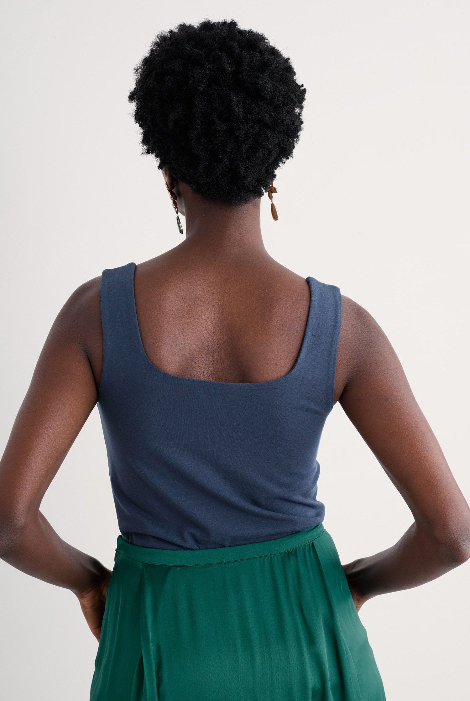 Seasalt Cloud Pass Organic Cotton Jersey Vest - Maritime