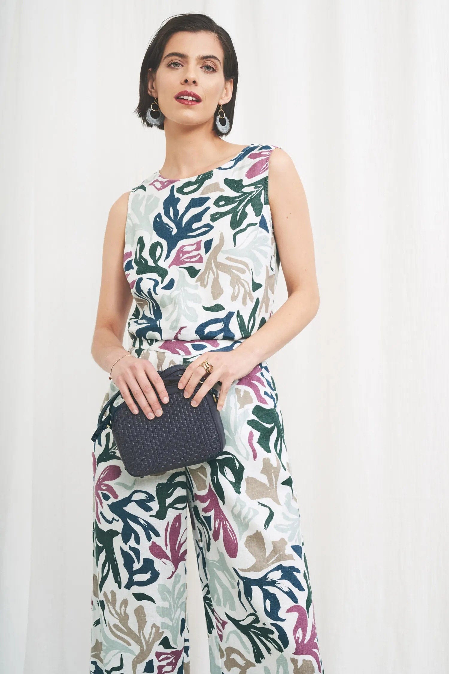 Seasalt Colour Study Sleeveless Top - Sea Frond Chalk