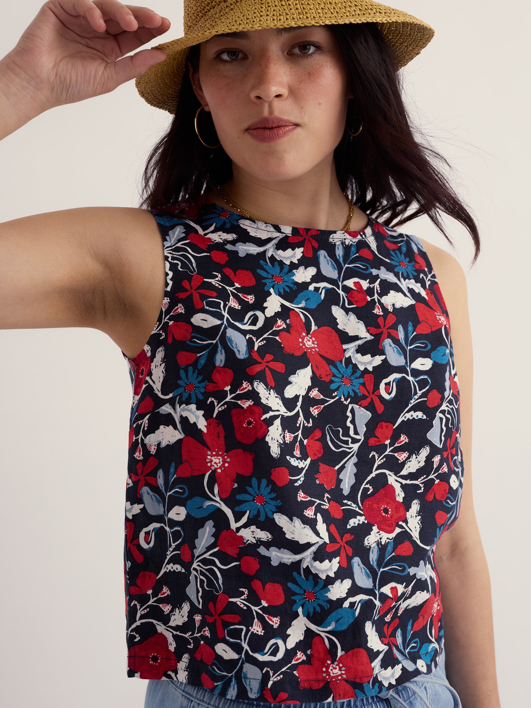 Seasalt Colour Study Sleeveless Top - Winding Meadow Maritime