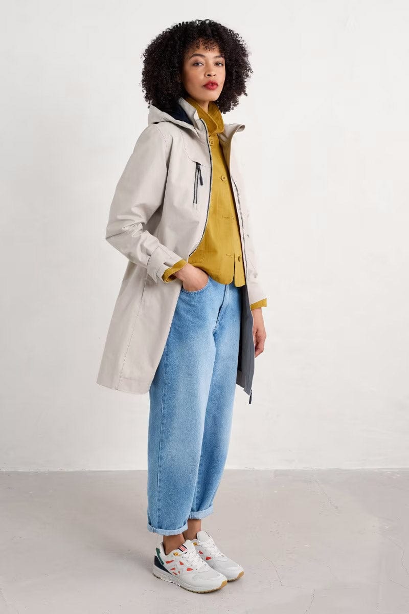 Seasalt Coverack Coat Waterproof - Driftwood