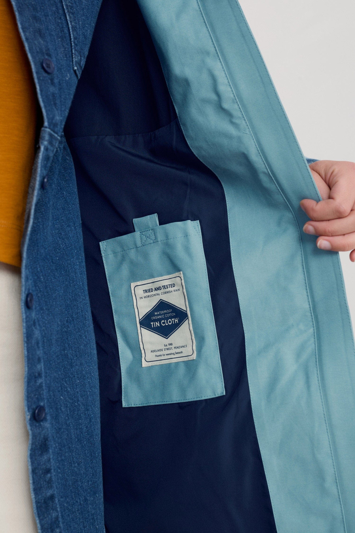 Seasalt Coverack Waterproof Coat - Hail