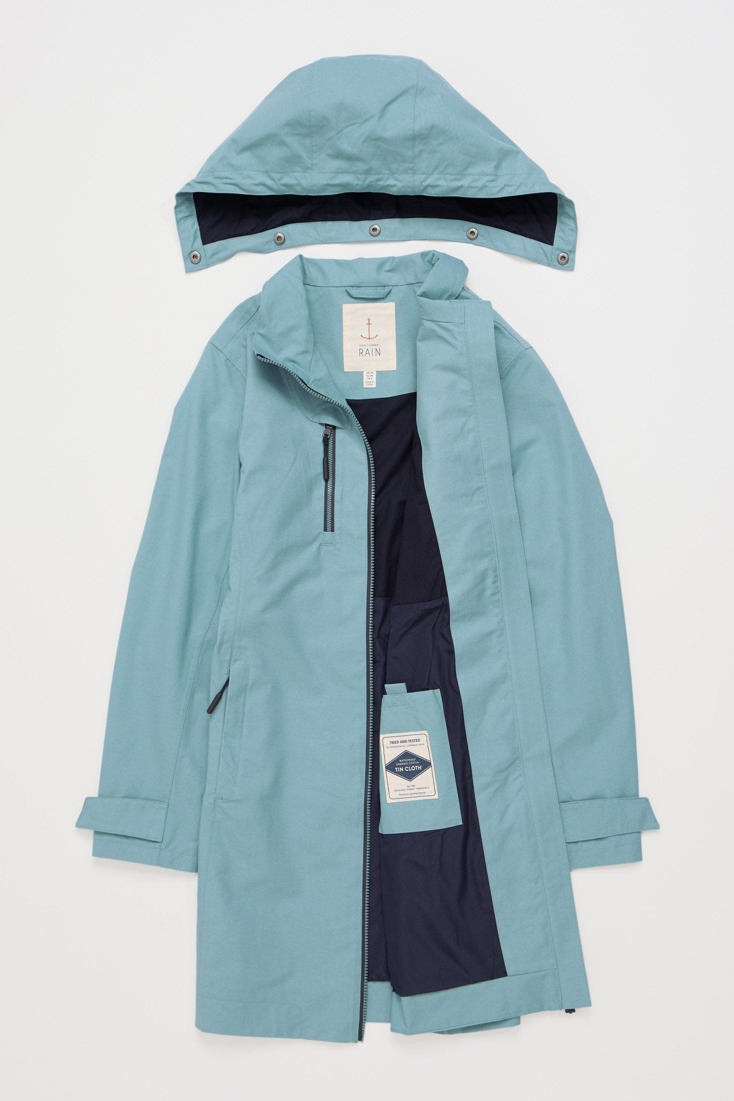 Seasalt Coverack Waterproof Coat - Hail