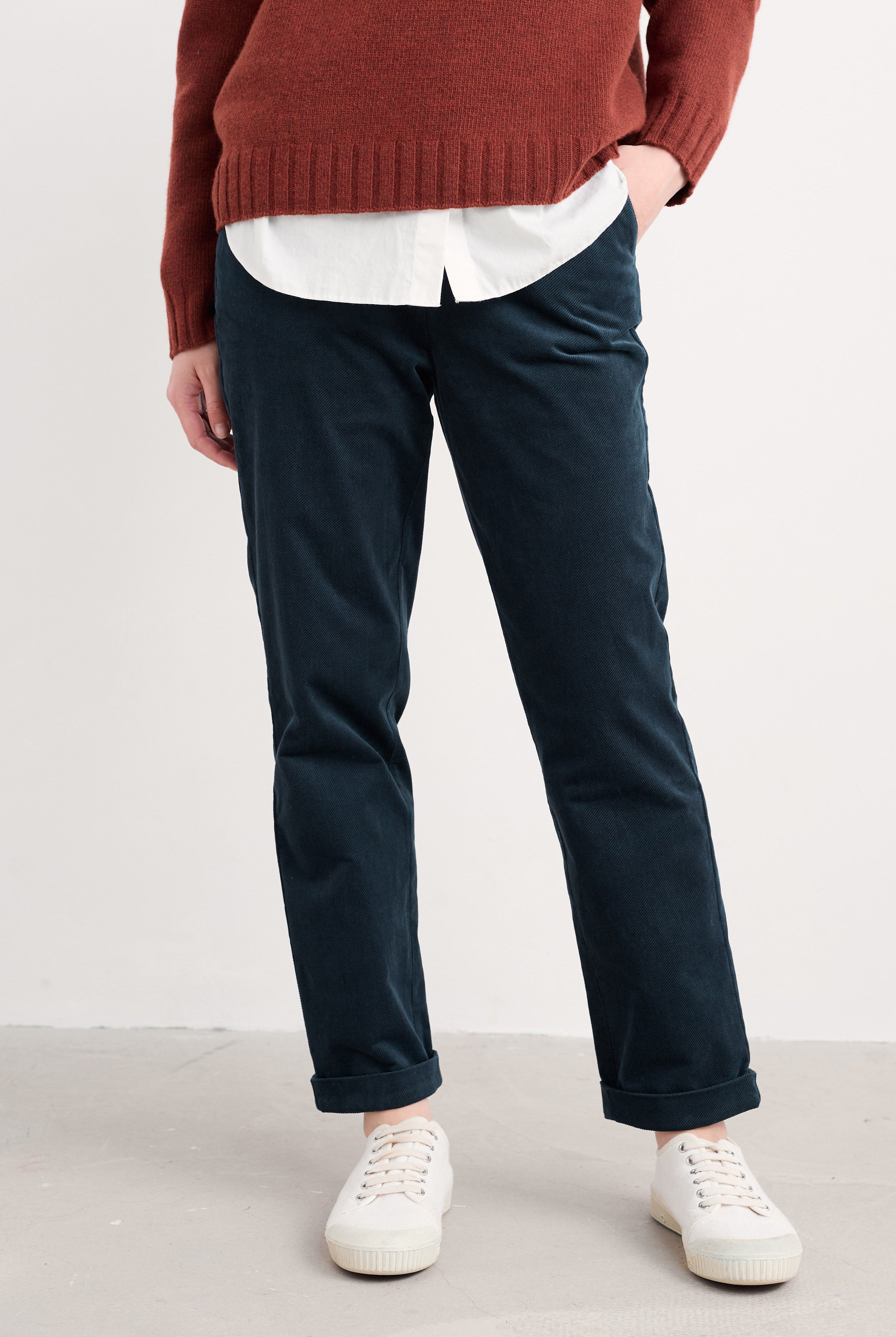 Seasalt Crackington Tapered Trousers - Maritime