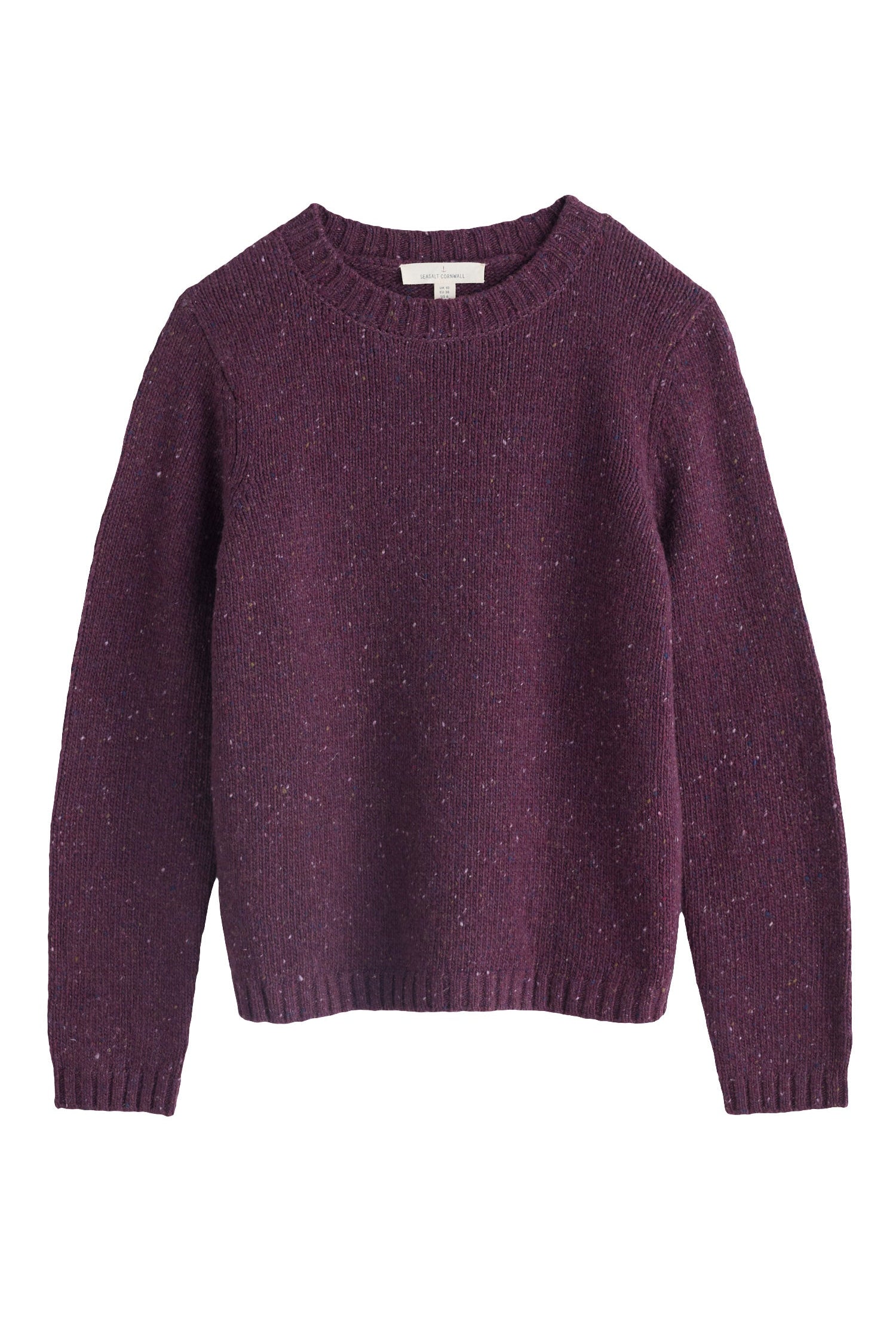 Seasalt Dawson Pick Merino Wool Blend Jumper - Grape B-WM38389_37128_18