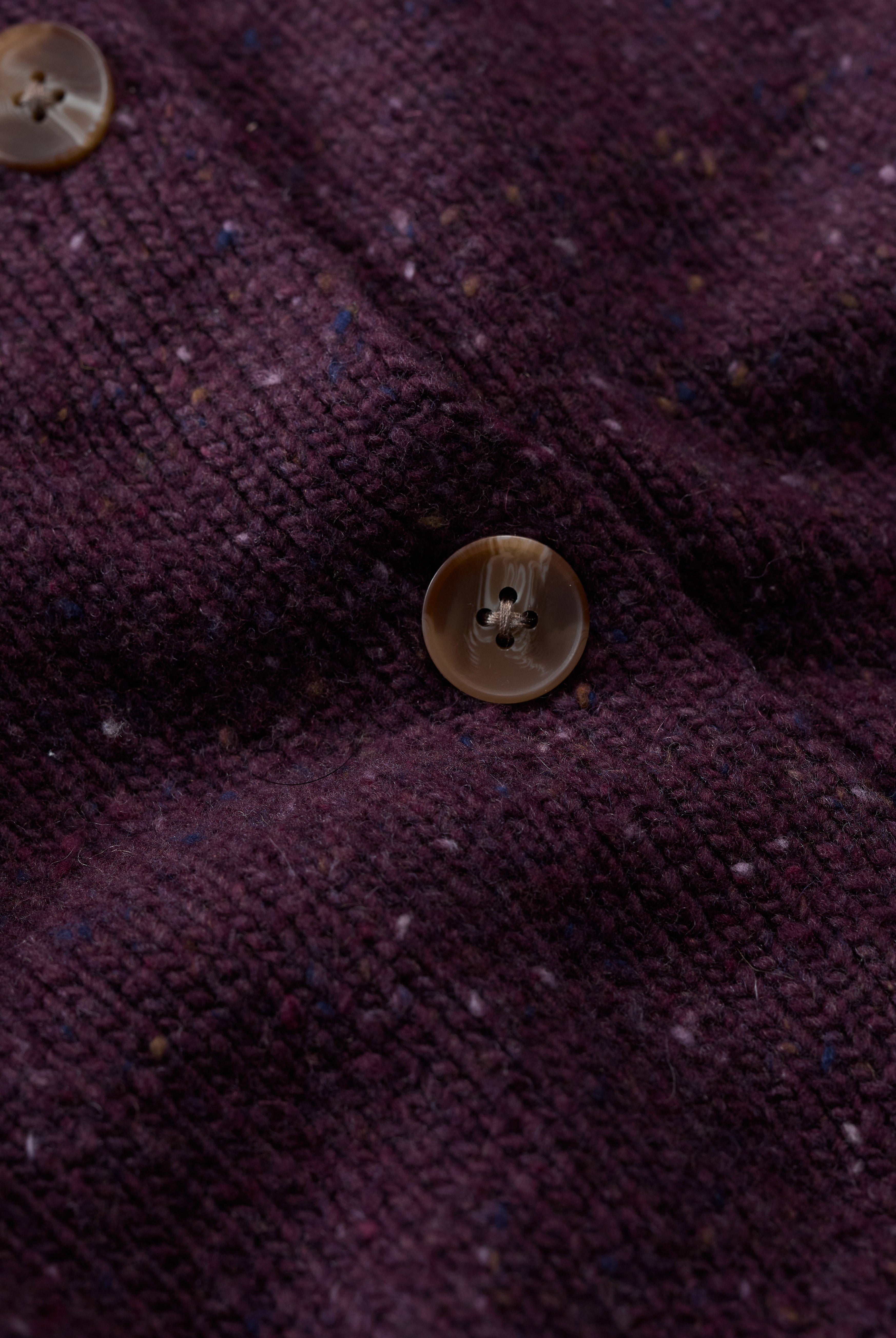 Seasalt Dawson Pick Merino Wool Cardigan - Grape