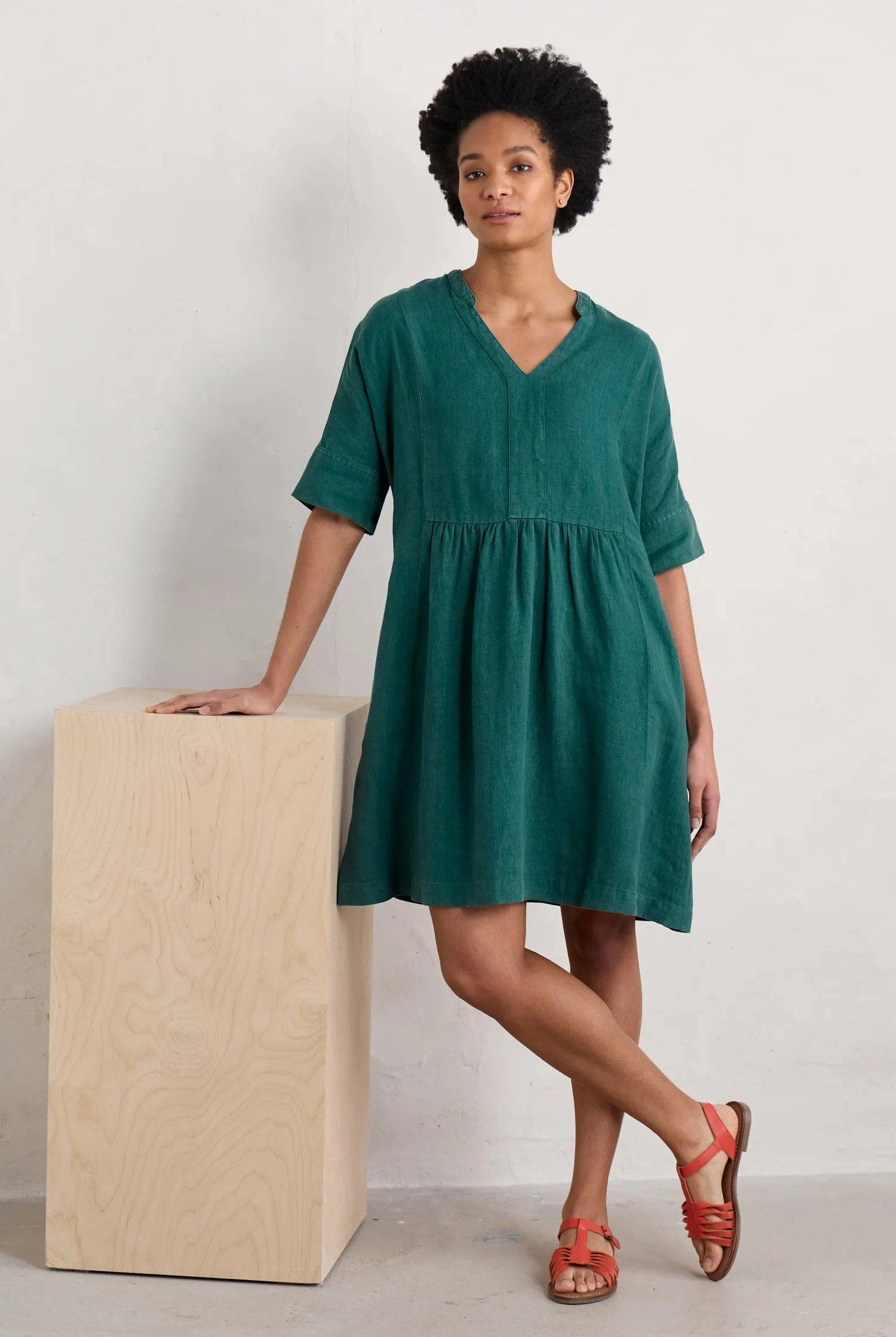 Seasalt Draw Kiln Dress - Dark Wreckage