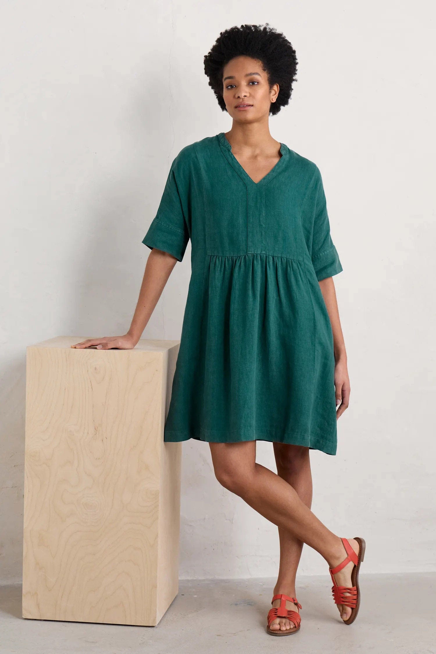 Seasalt Draw Kiln Dress - Dark Wreckage