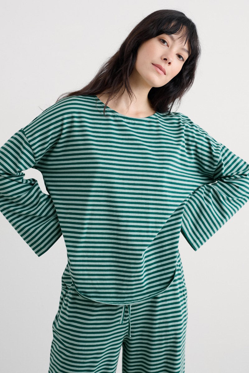 Seasalt Dream Pyjamas - Obliques Dark Wreckage Sardine