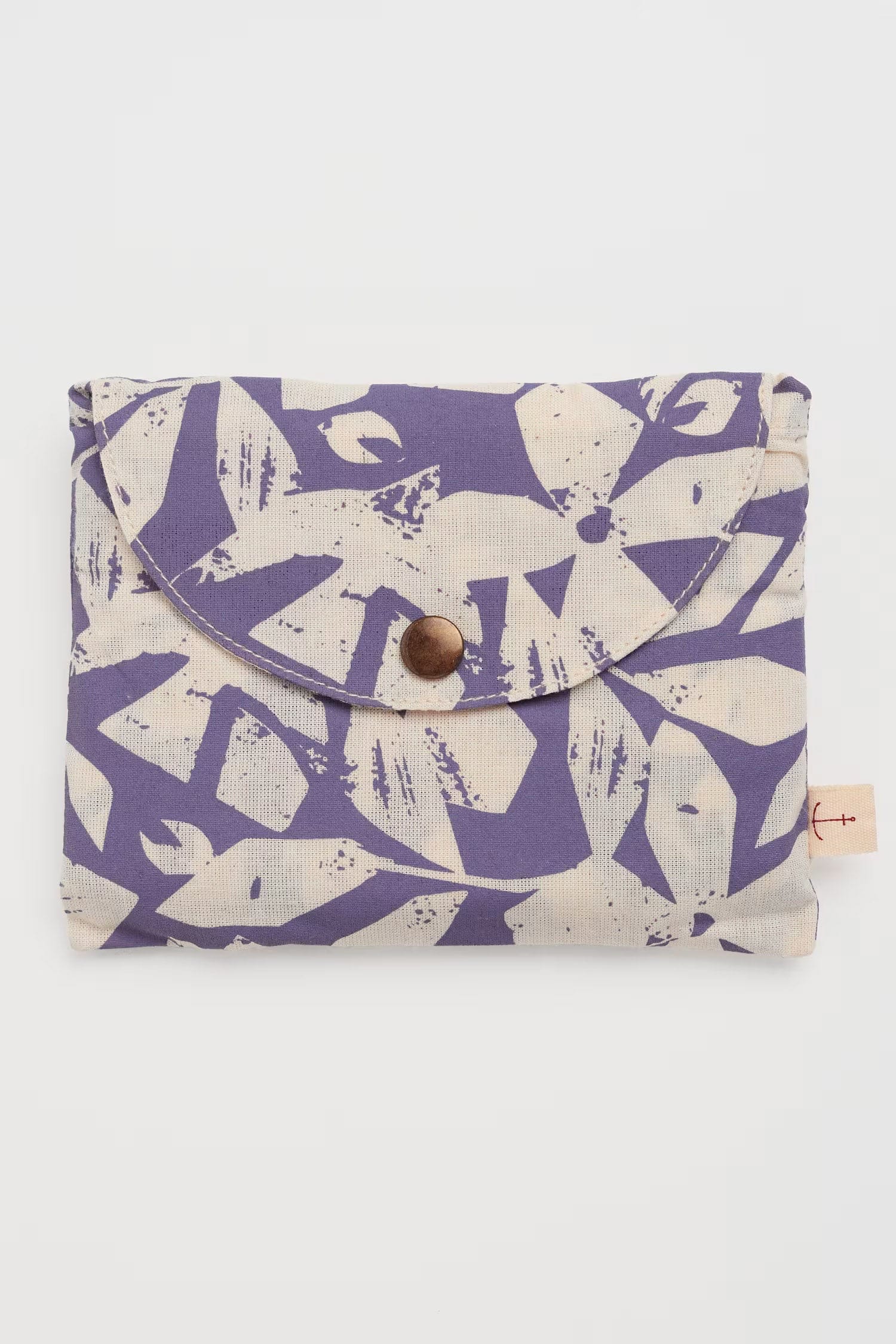 Seasalt Foldaway Canvas Shopper - Headland Collage Echium B-AC27958_36247_OS