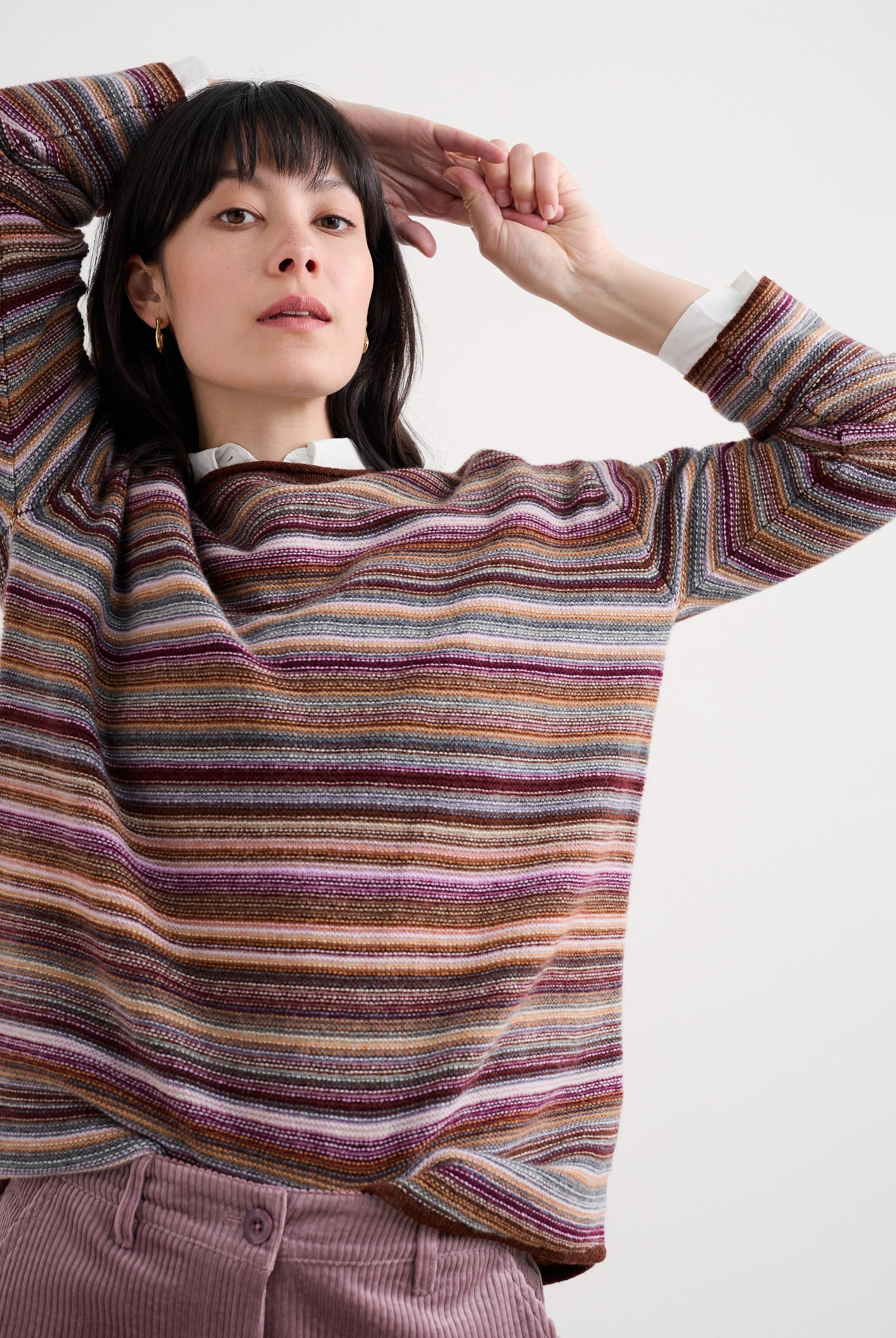 Seasalt Fruity Jumper II - Ripple Marks Cocoa Multi