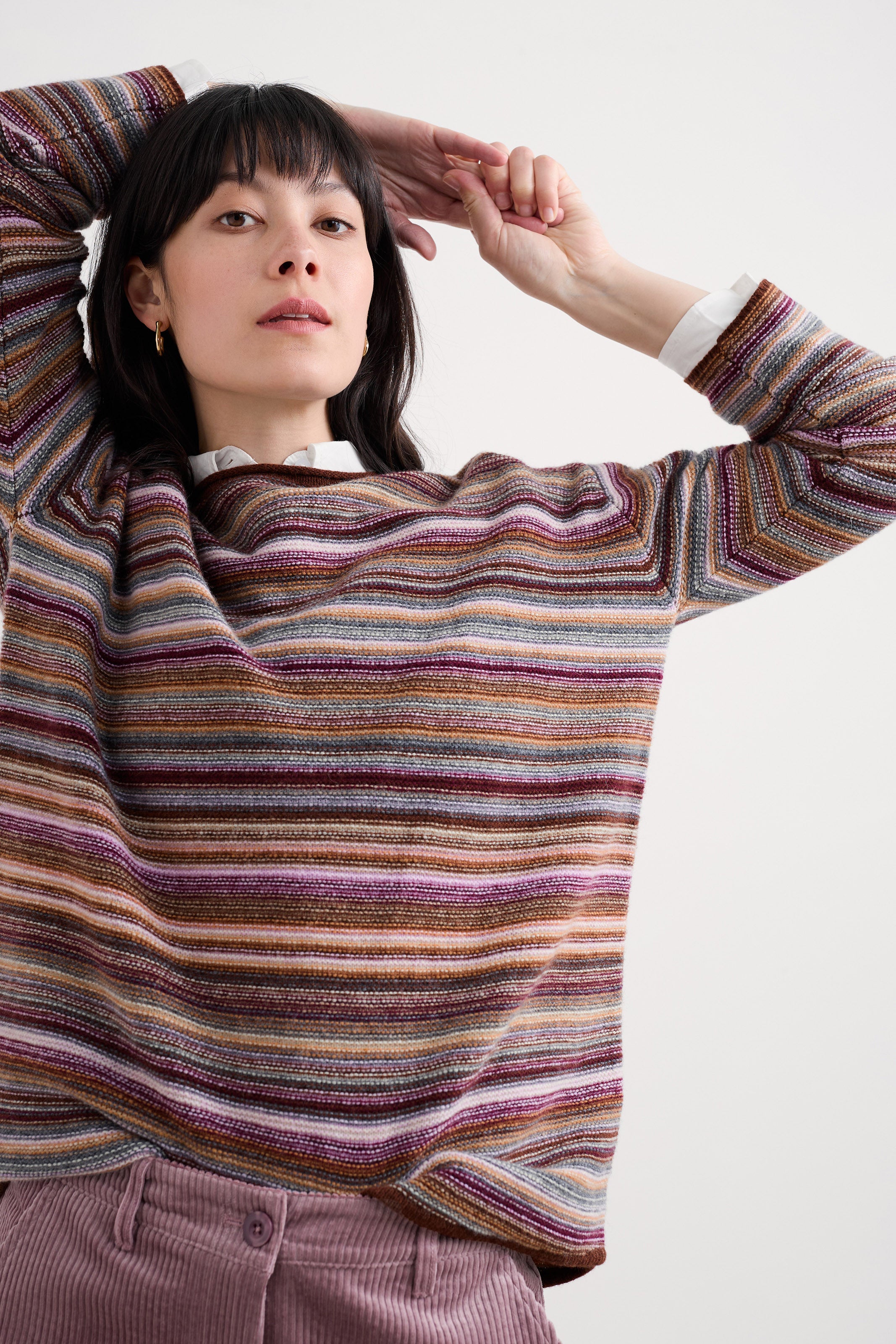 Seasalt Fruity Jumper II - Ripple Marks Cocoa Multi