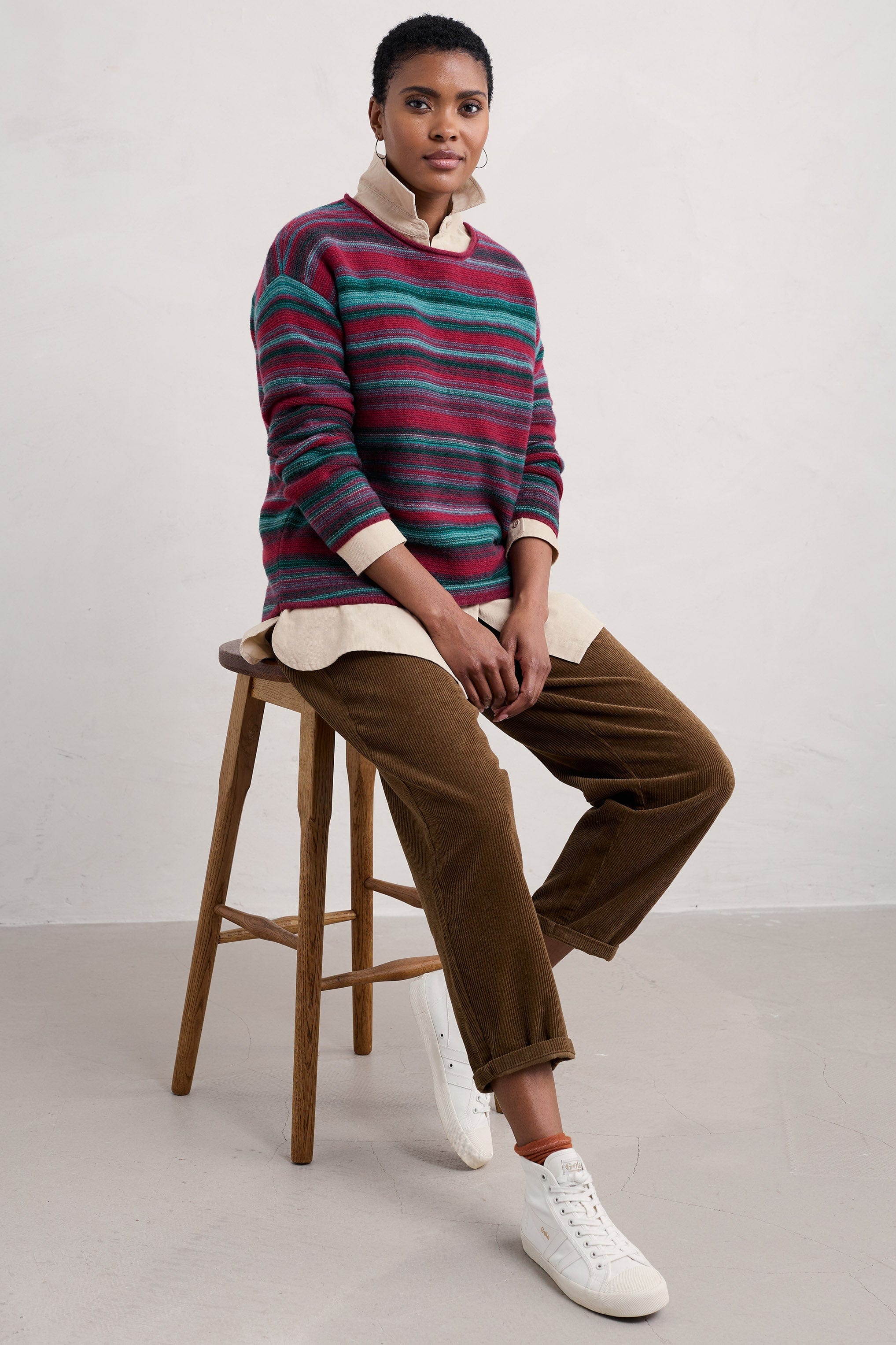 Seasalt Fruity Jumper II - Ripple Marks Maple Mix