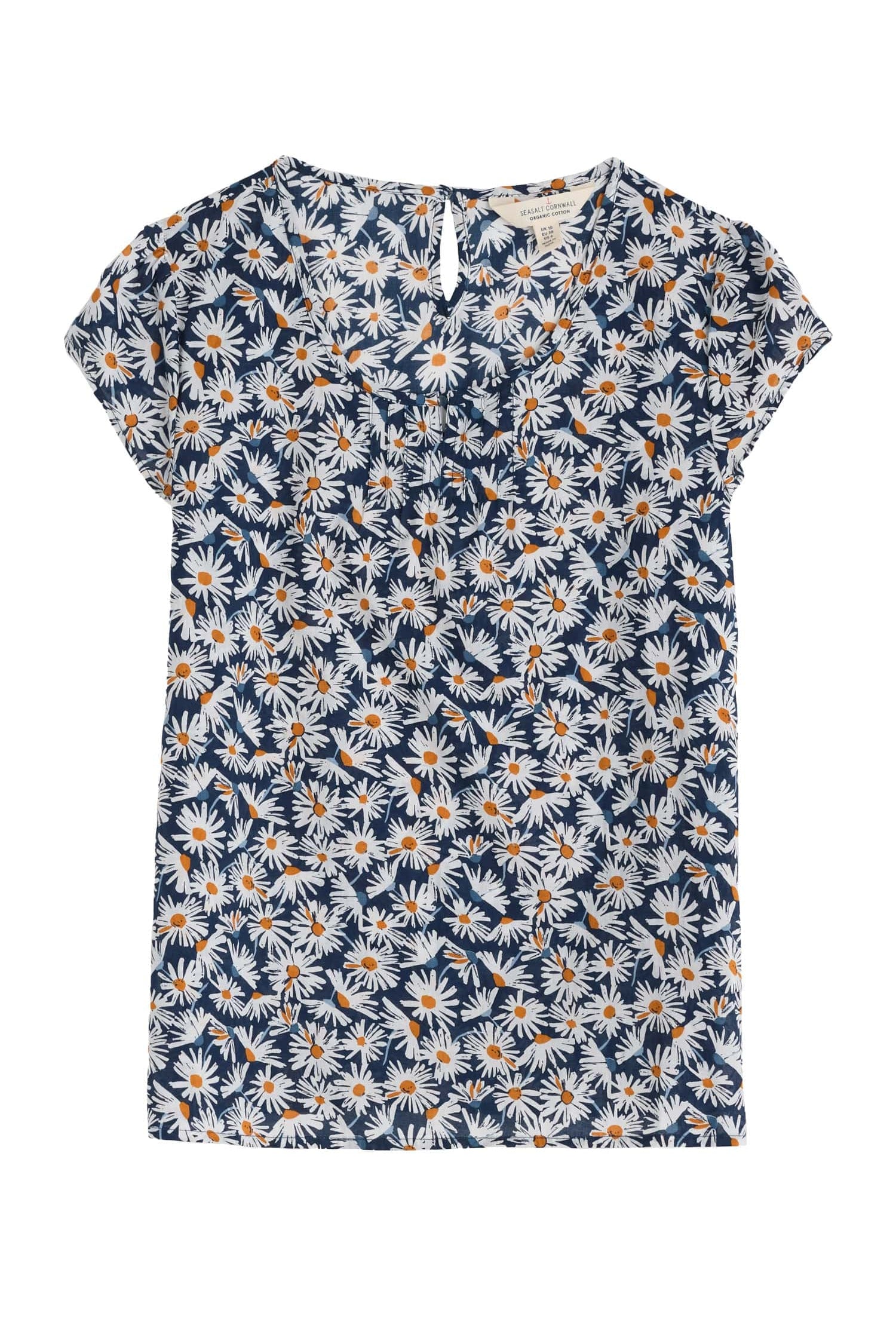Seasalt Garden Gate Top - Scatter Daisy Maritime