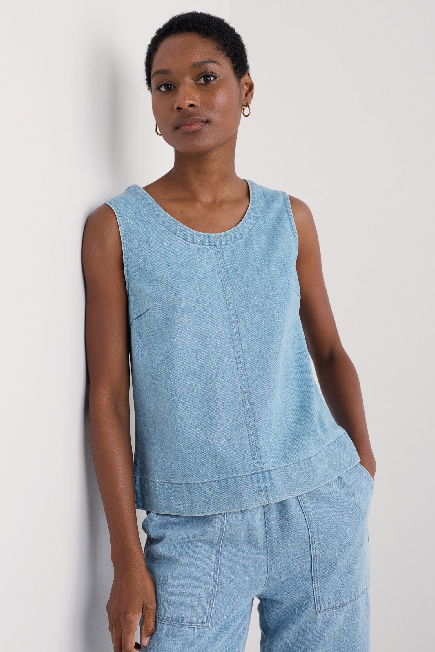 Seasalt Gawen Denim Vest - Light Wash