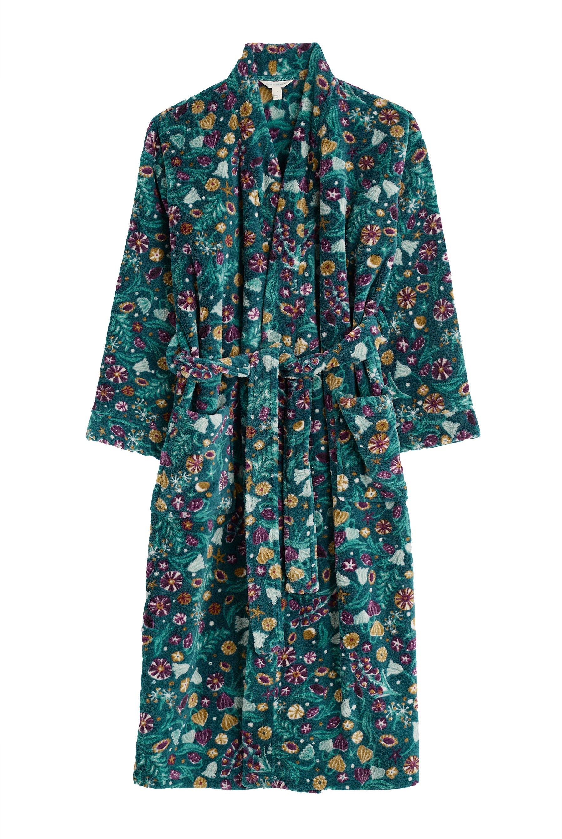 Seasalt Hushing Dressing Gown - Illuminated Garden Dk Wreckage