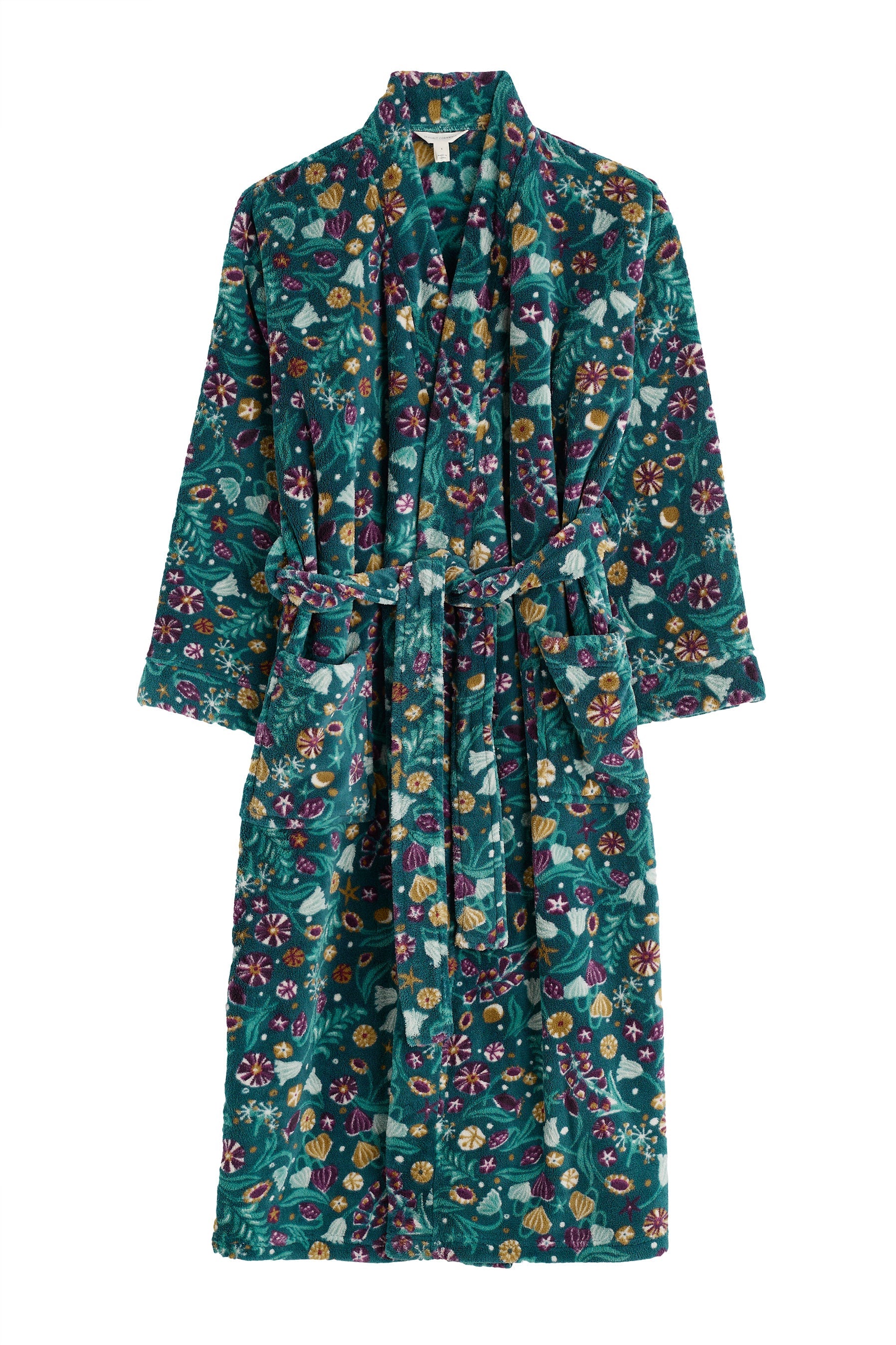 Seasalt Hushing Dressing Gown - Illuminated Garden Dk Wreckage