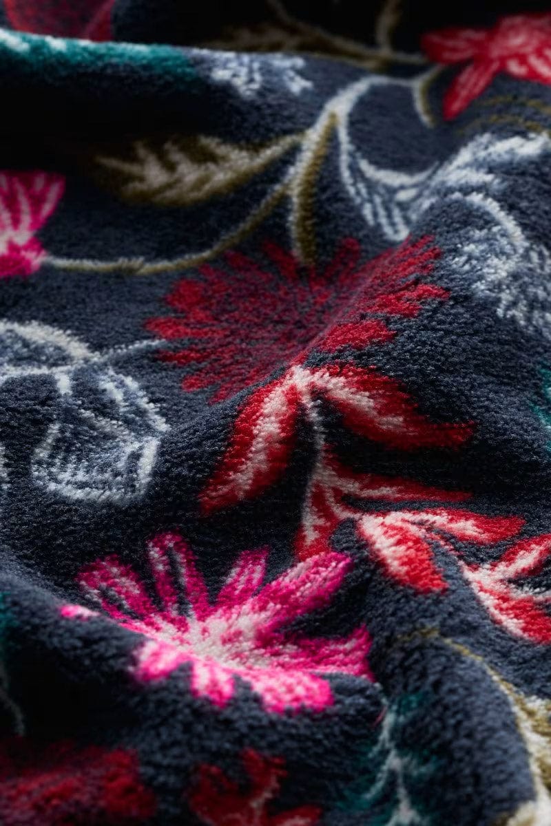 Seasalt Hushing Dressing Gown - Woodblock Bloom Dahlia