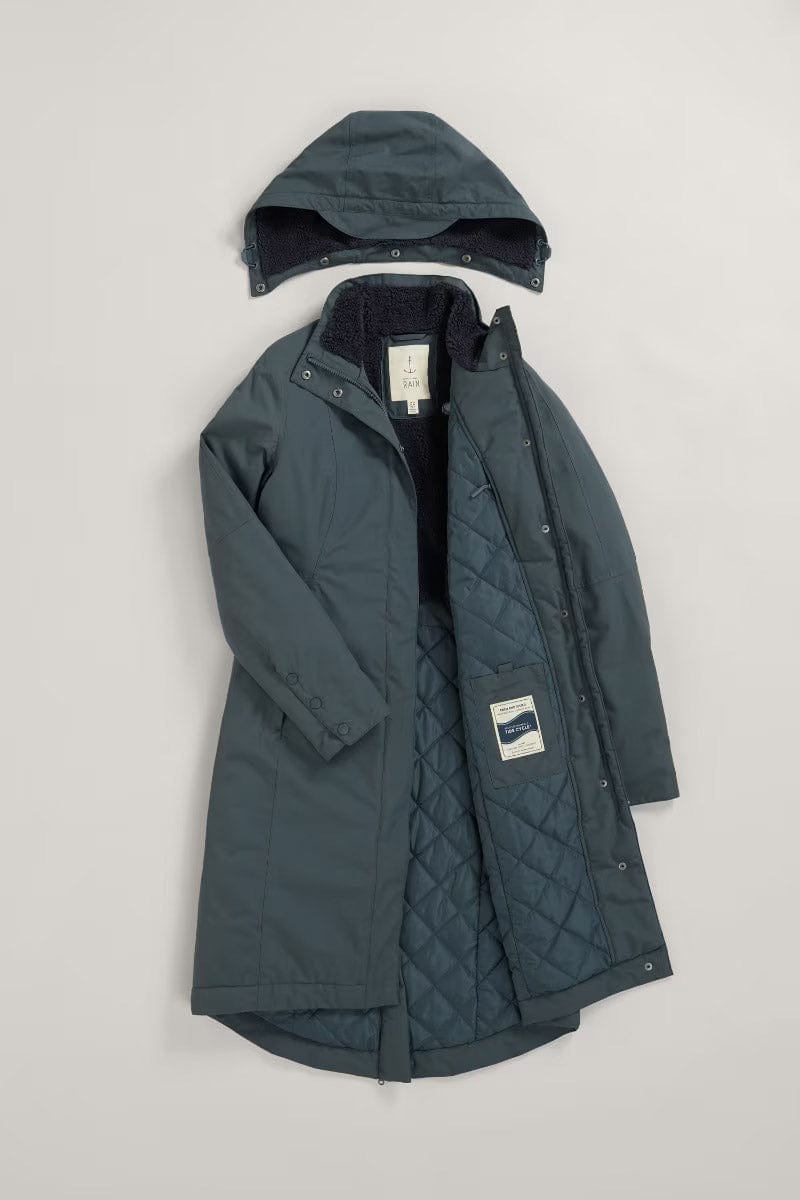 Seasalt Janelle Waterproof Raincoat Coat - Nickel