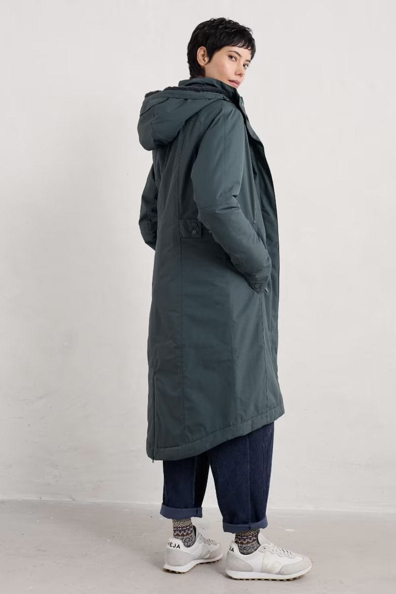 Seasalt Janelle Waterproof Raincoat Coat - Nickel