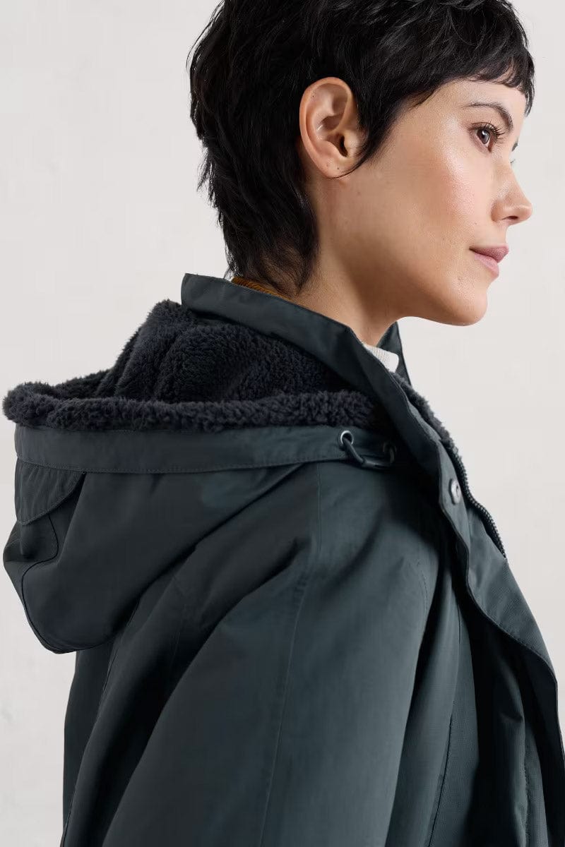 Seasalt Janelle Waterproof Raincoat Coat - Nickel