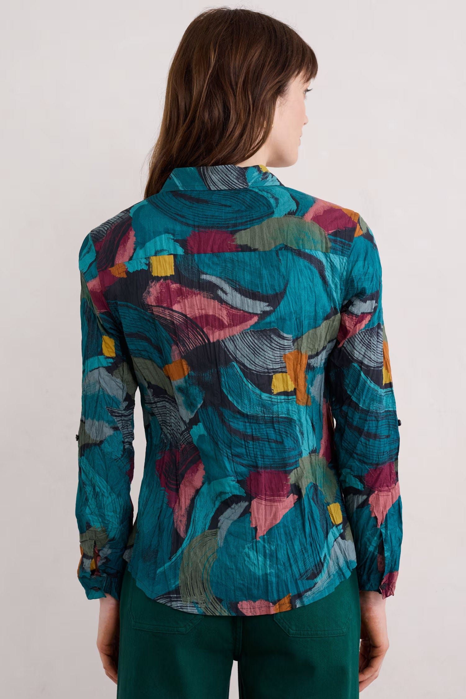 Seasalt Larissa Organic Cotton Shirt - Lelant Abstract Mix