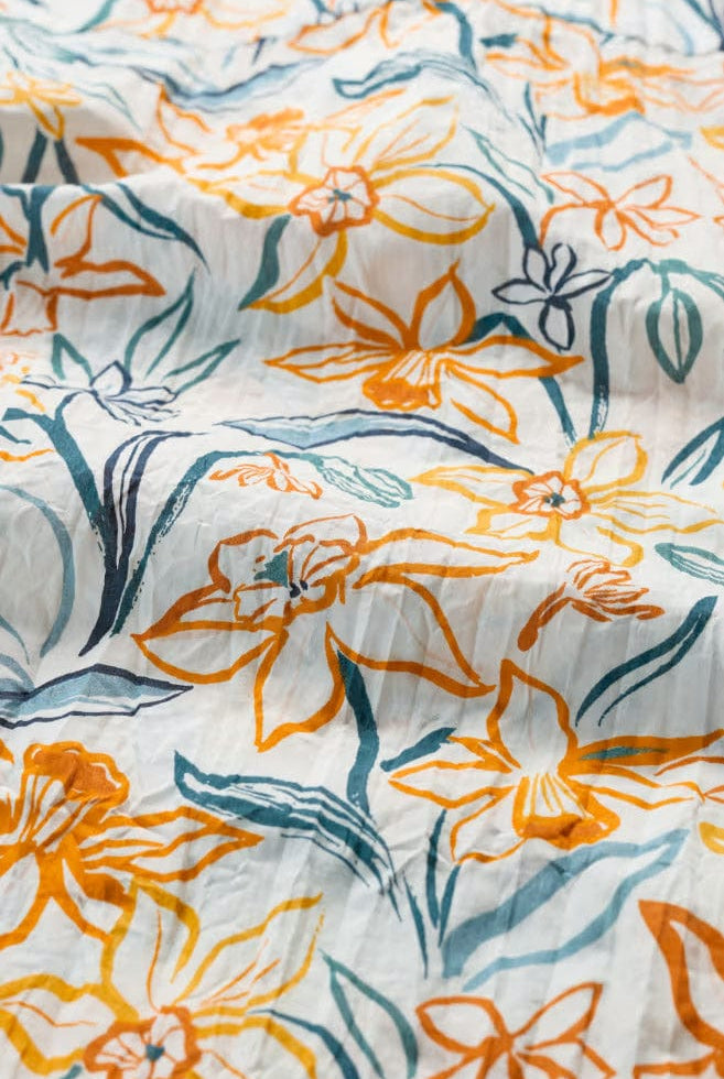 Seasalt Larissa Organic Cotton Shirt - Painted Daffodil Chalk