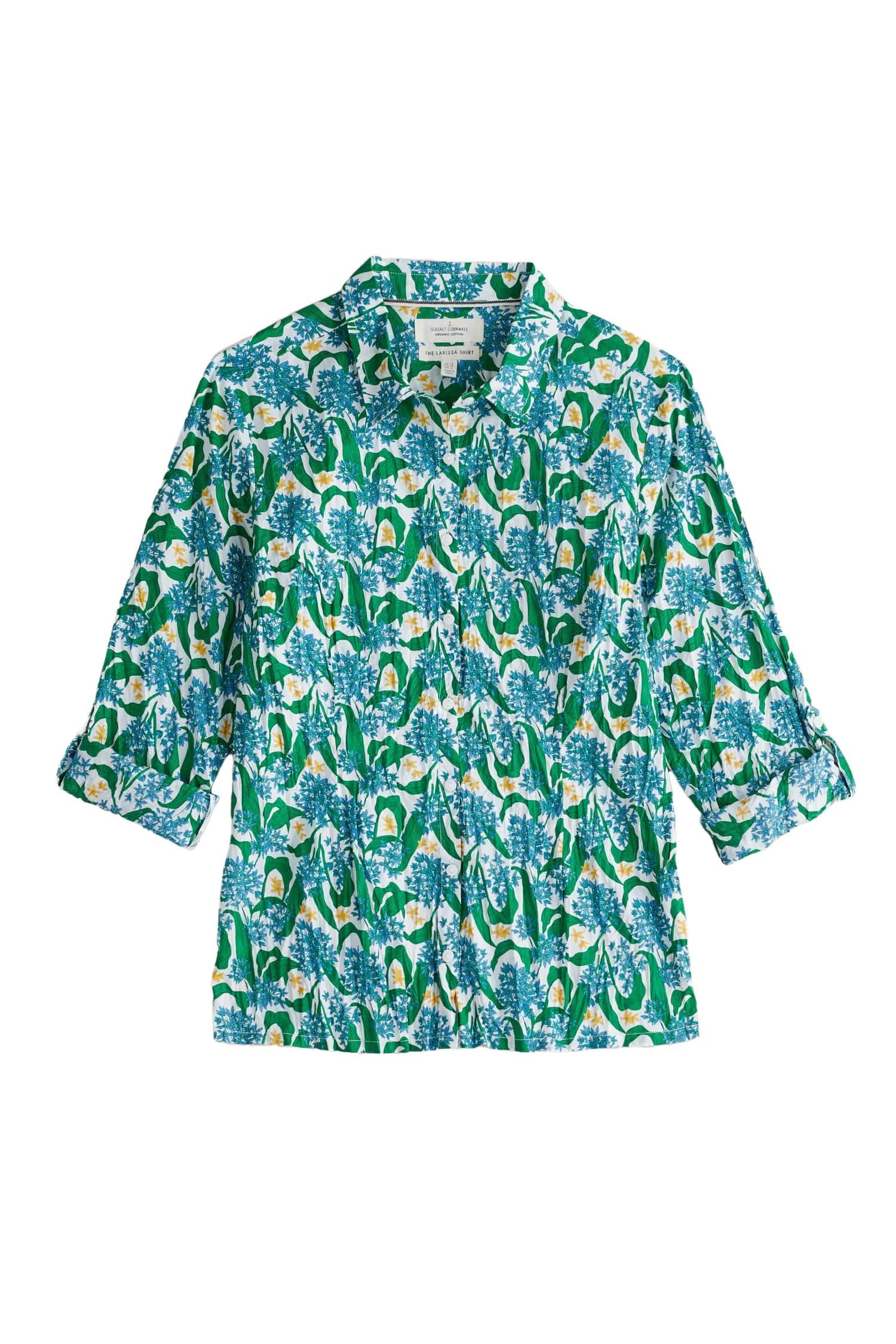 Seasalt Larissa Organic Cotton Shirt - Woodland Garlic Chalk