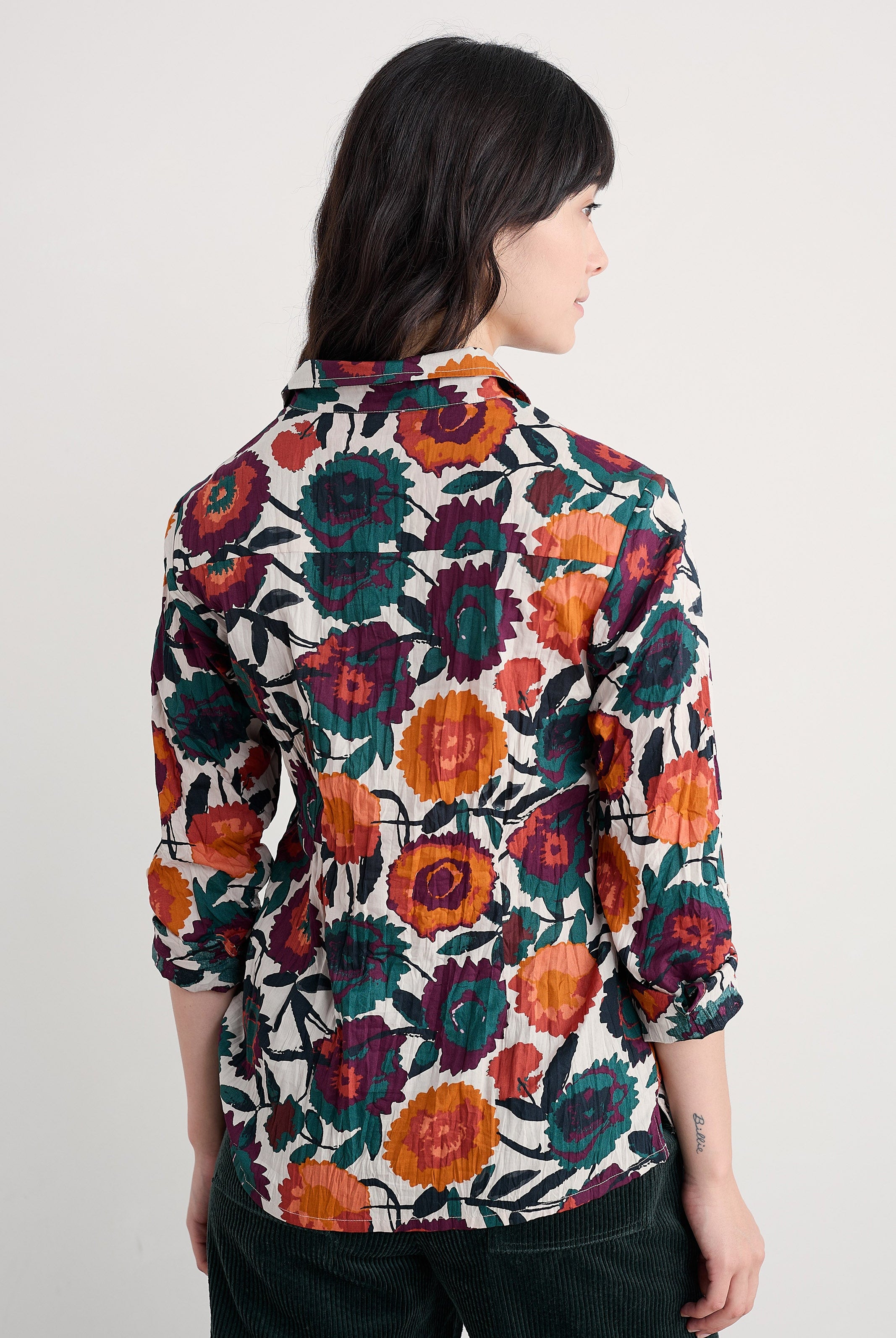 Seasalt Larissa Shirt - Figurative Floral Aran