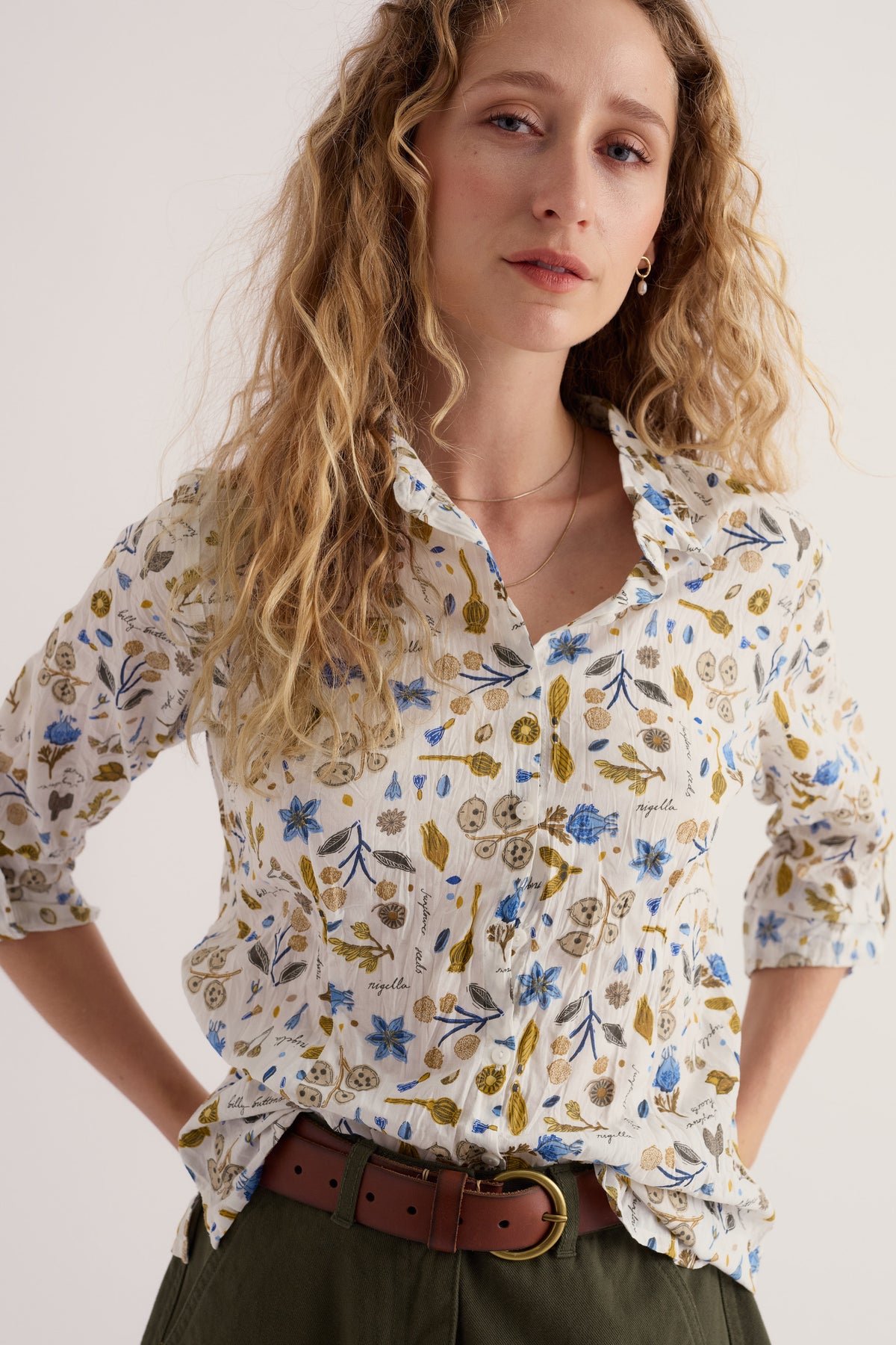 Seasalt Larissa Shirt - Seed Collecting Chalk