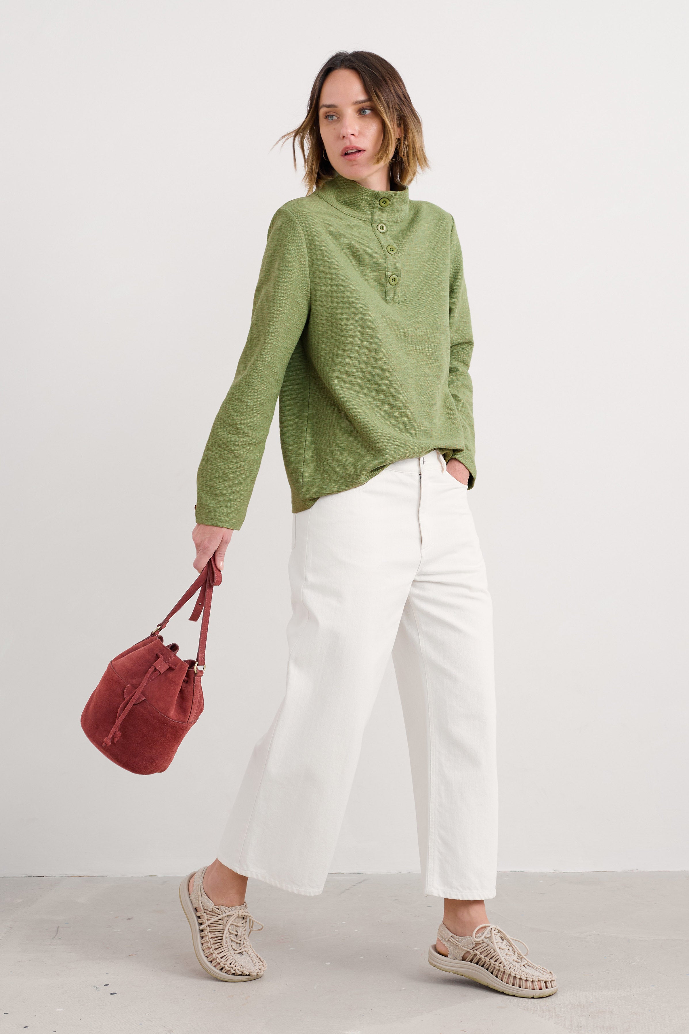 Seasalt Last Boat Sweatshirt - Moss