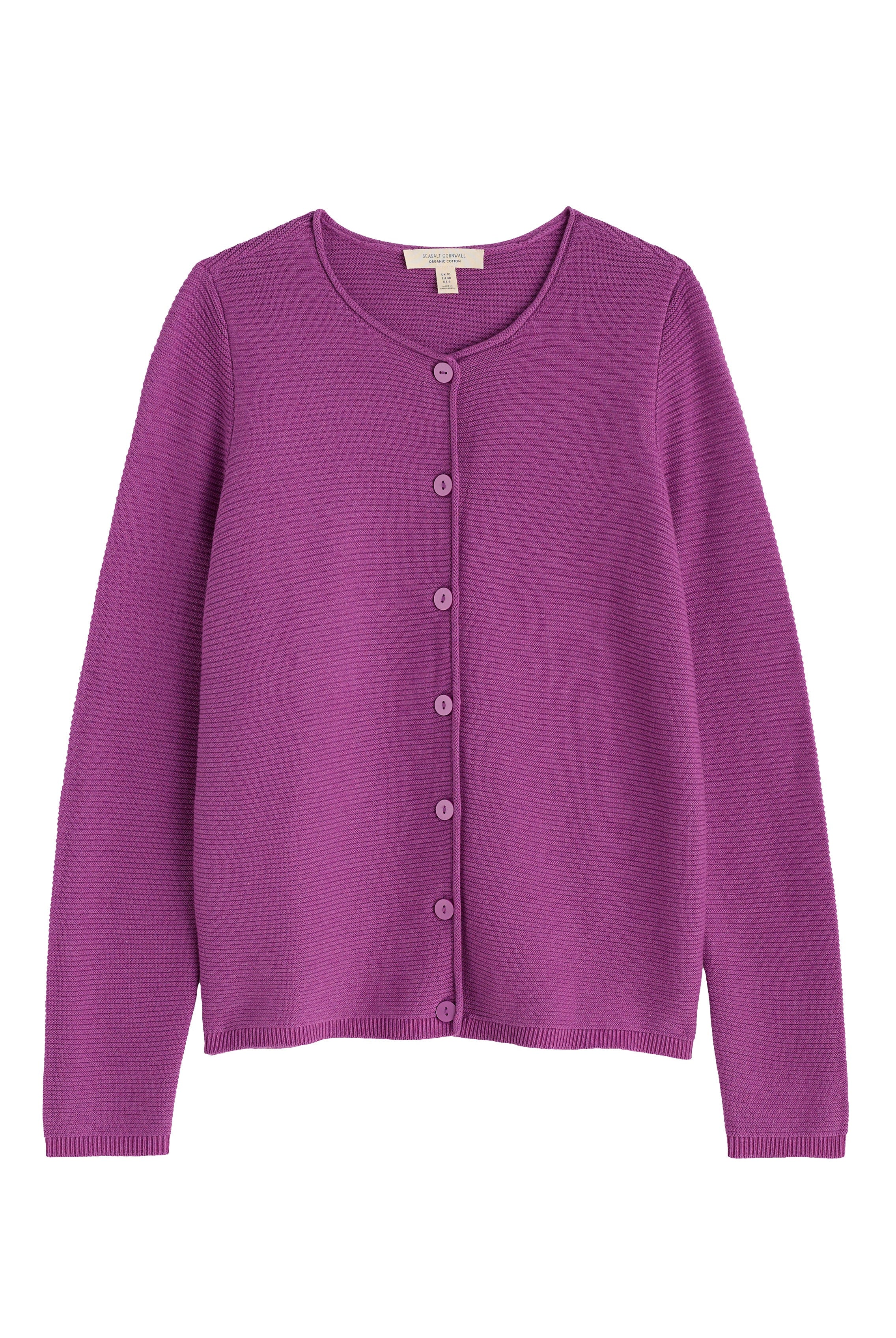 Seasalt Makers Cotton Cardigan - Bright Orchid