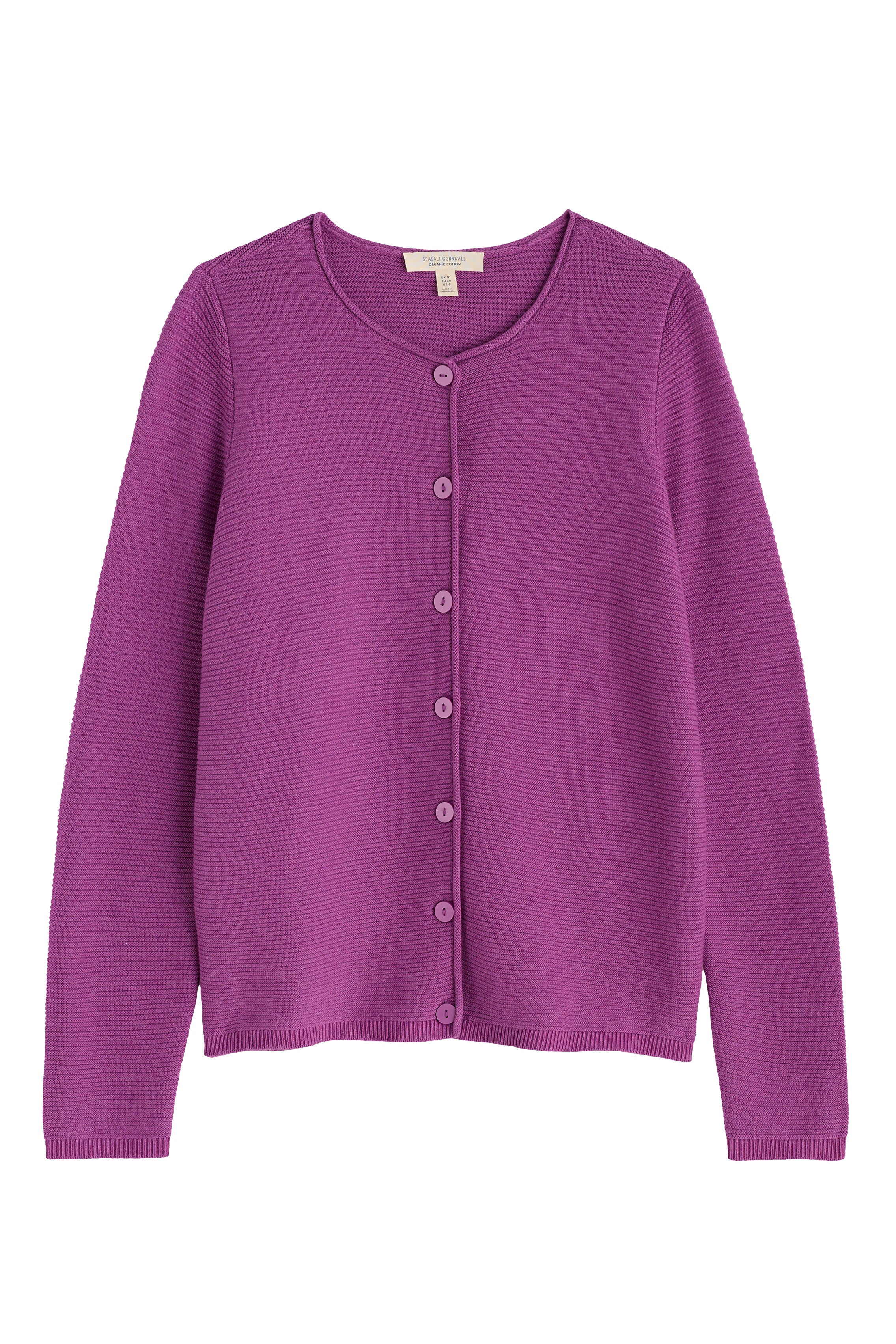 Seasalt Makers Cotton Cardigan - Bright Orchid