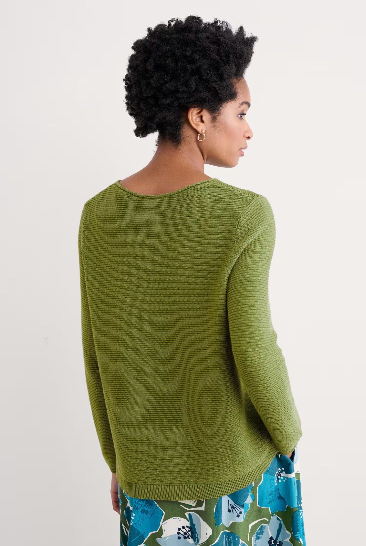 Seasalt Makers Cotton Jumper - Dark Citron