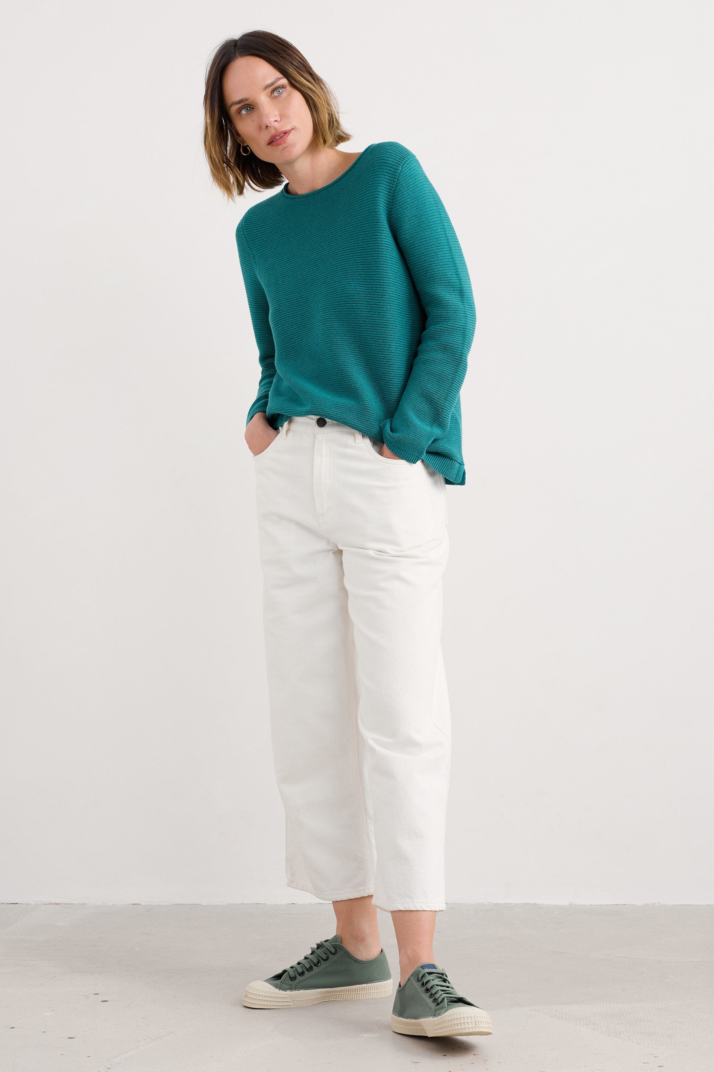 Seasalt Makers Cotton Jumper - Emulsion