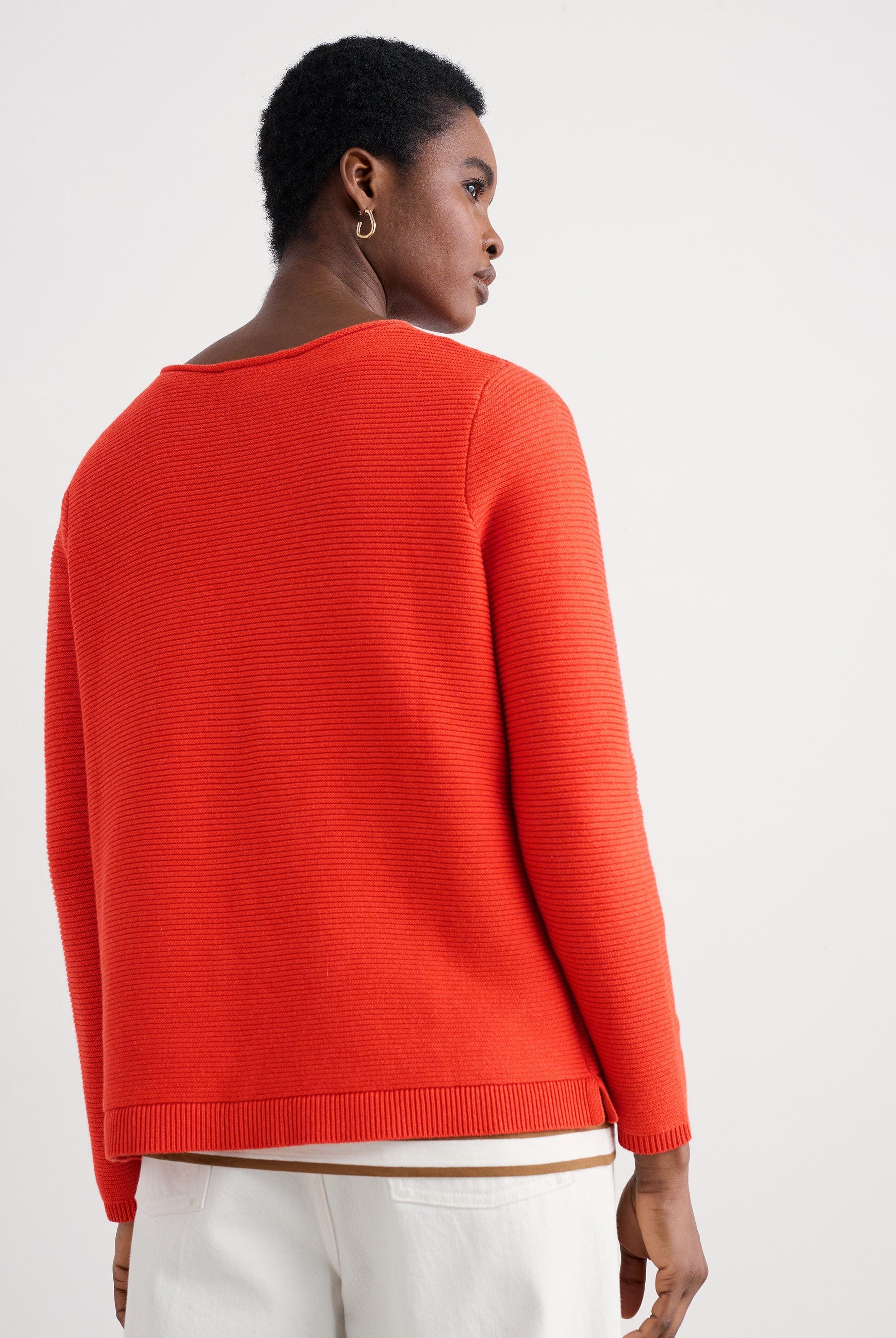 Seasalt Makers Cotton Jumper - Mandarin