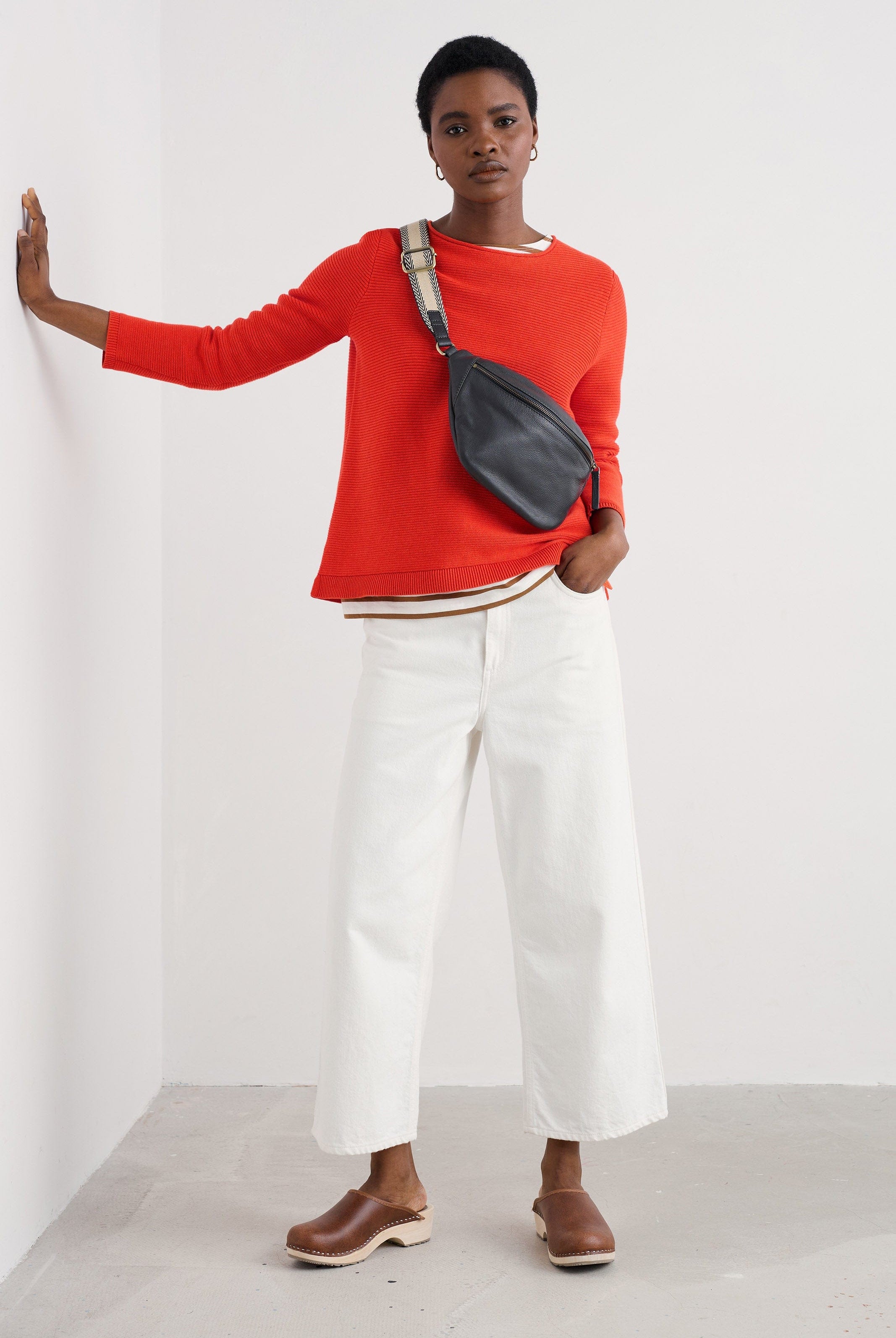 Seasalt Makers Cotton Jumper - Mandarin