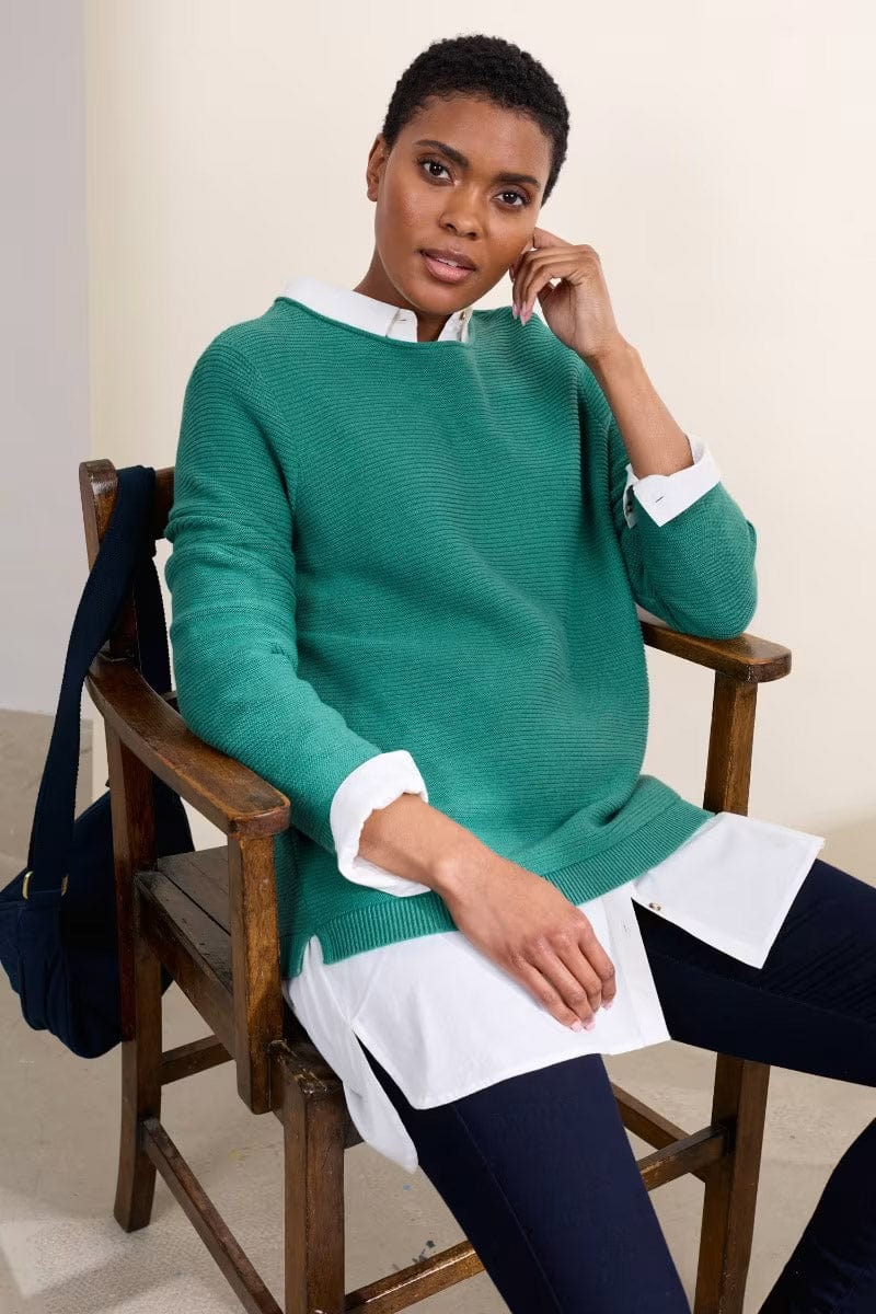 Seasalt Makers Cotton Jumper - Rockpool