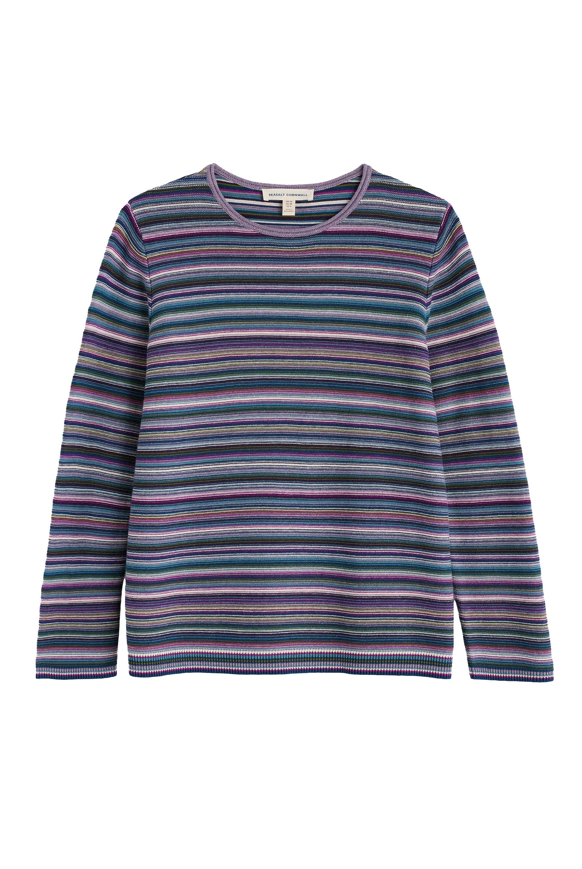 Seasalt Makers Jumper - Ripple Marks Grape Thistle Mix