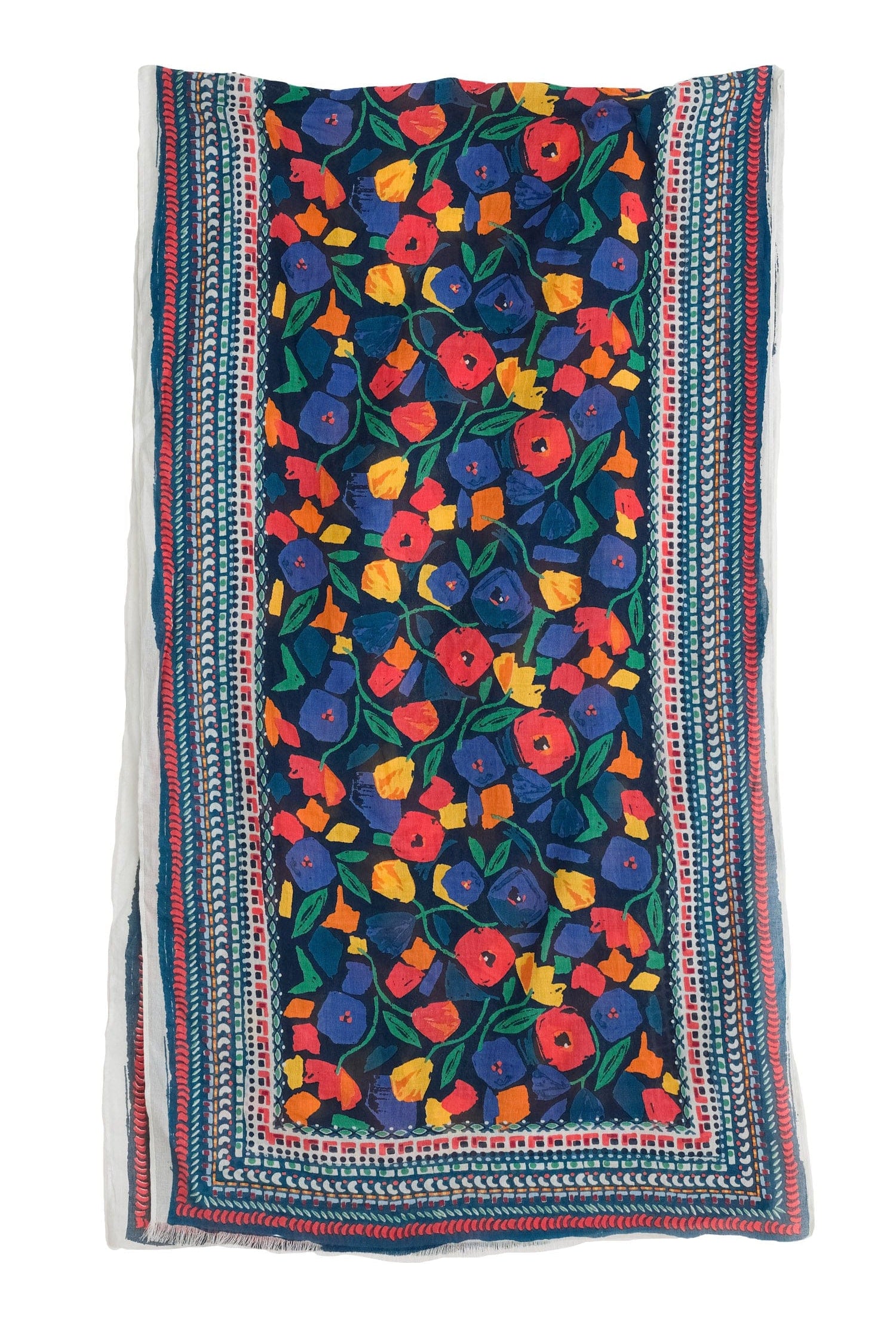 Seasalt May Garland Scarf - Zennor Blooms Border Mix B-AC34226_34966_OS