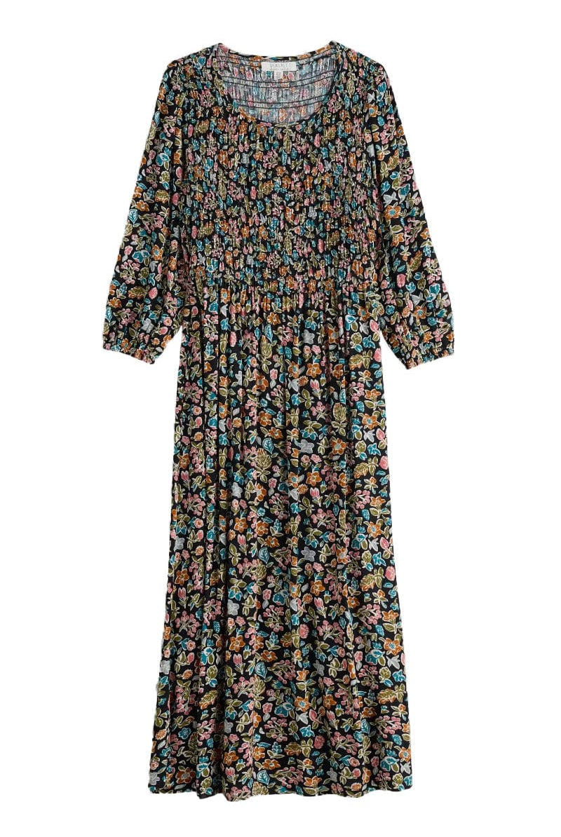 Seasalt Meadowsweet Dress - Shore Flora Onyx