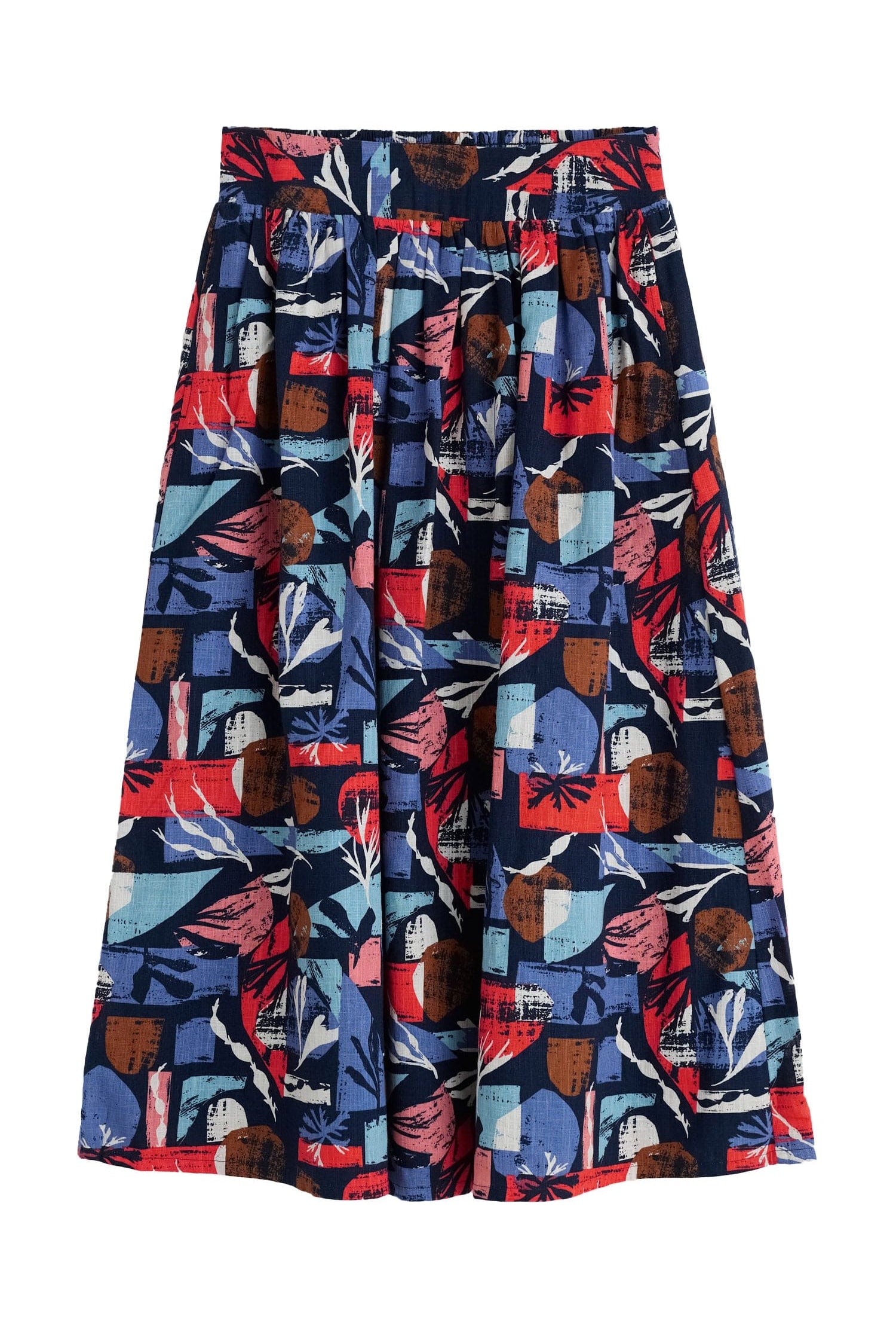 Seasalt Mevagissey Organic Cotton Skirt - Marine Forms Mussel
