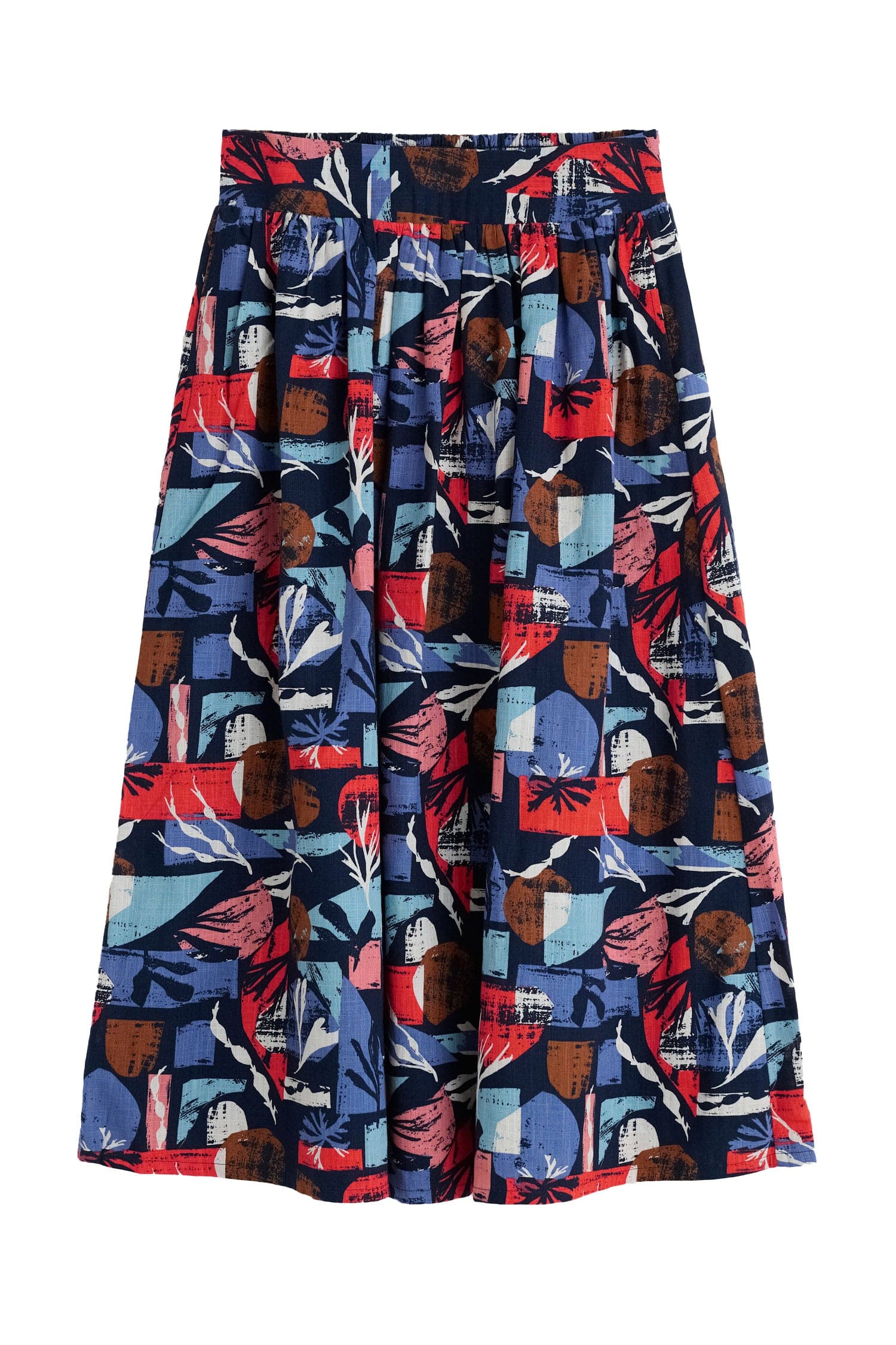 Seasalt Mevagissey Organic Cotton Skirt - Marine Forms Mussel