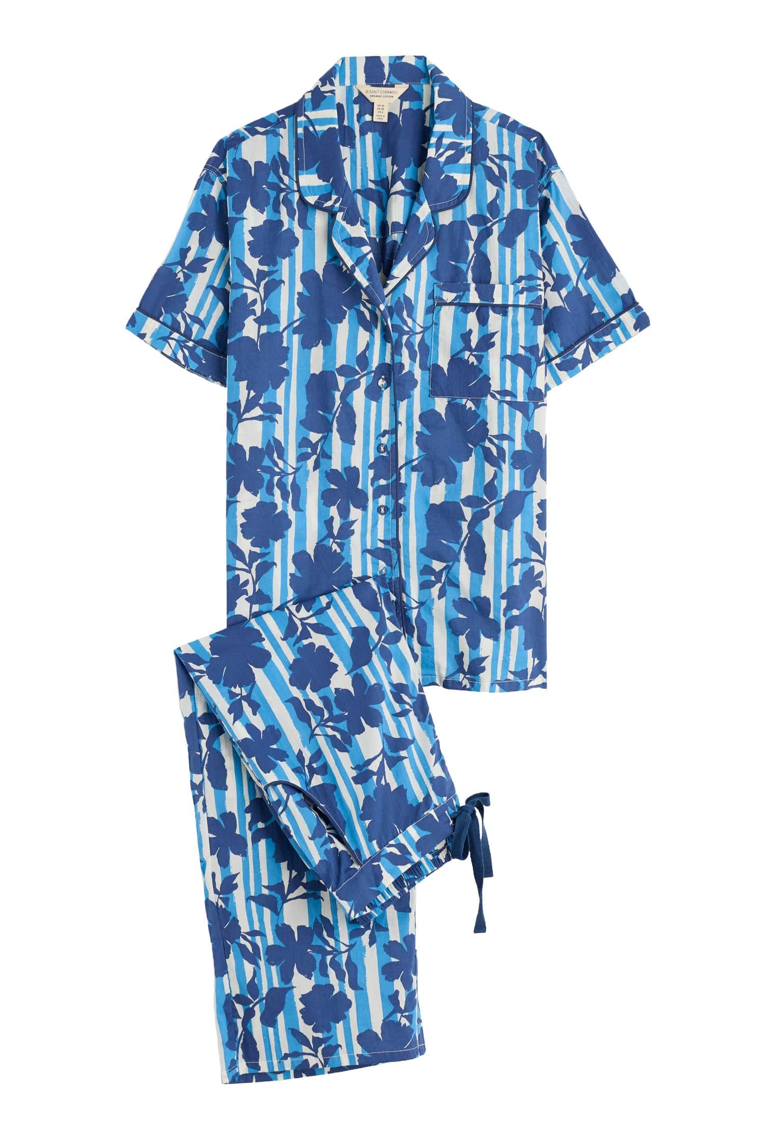 Seasalt Nesting Bird Pyjamas - Camellia Stripe Paddle