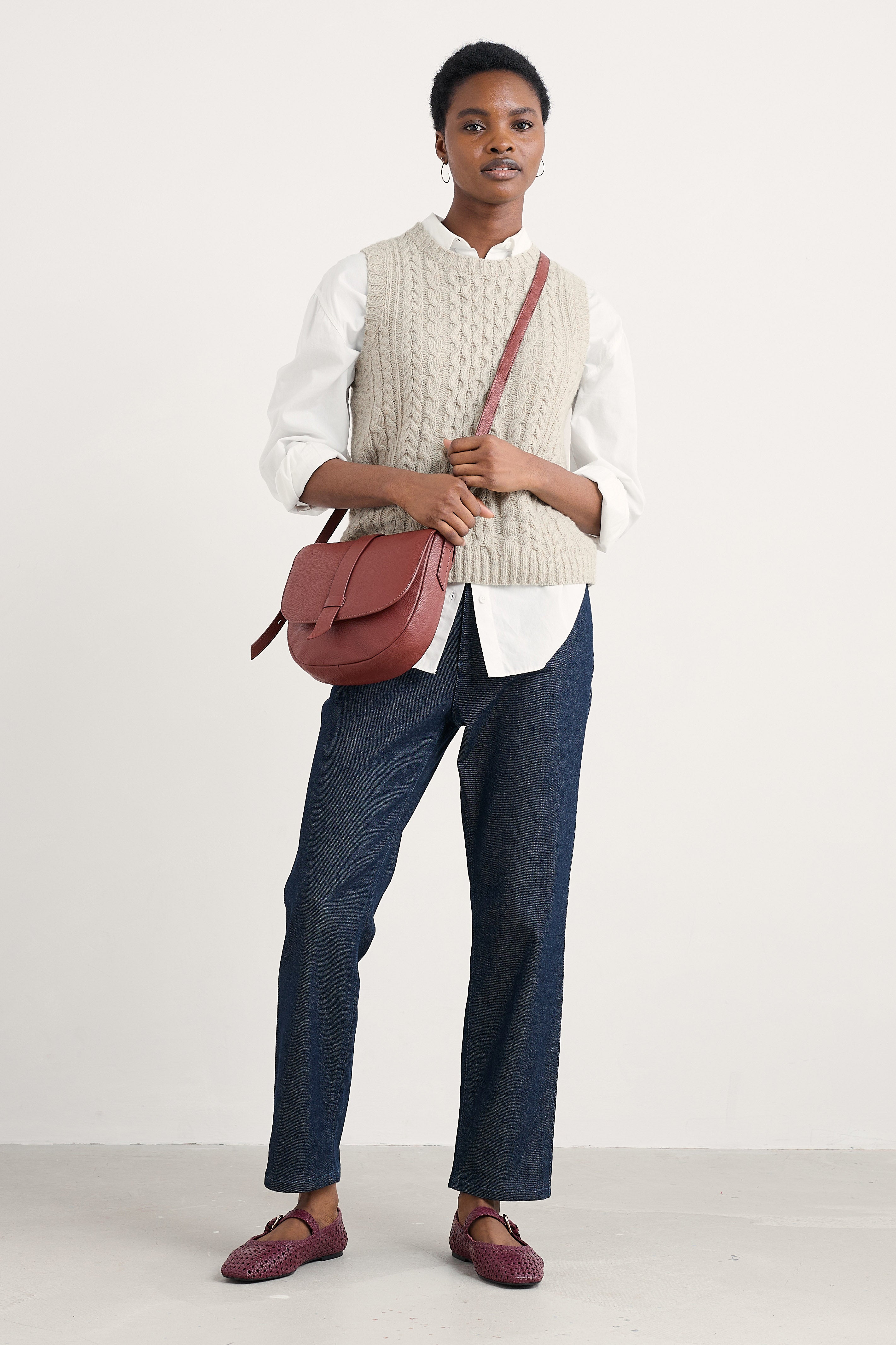 Seasalt Newlyn Sleeveless Jumper - Aran