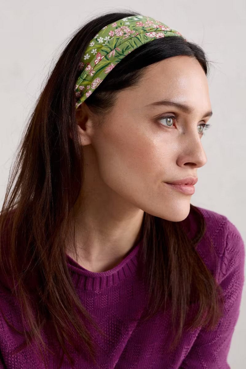 Seasalt Organic Cotton Handyband - Campion Field Dill B-AC18695_31837_OS