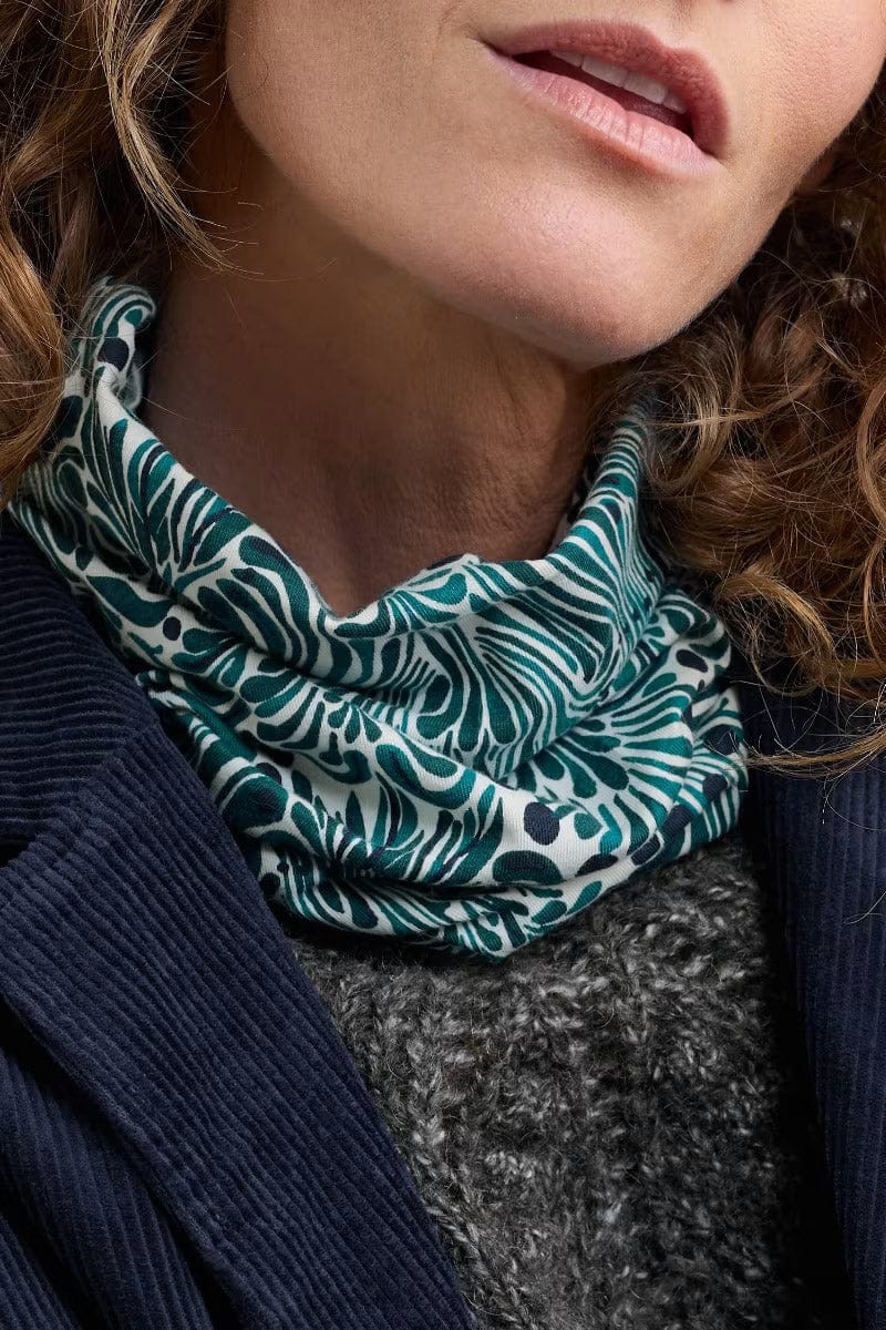 Seasalt Organic Cotton Handyband - Ornate Geo Dark Jade B-AC18695_33108_OS