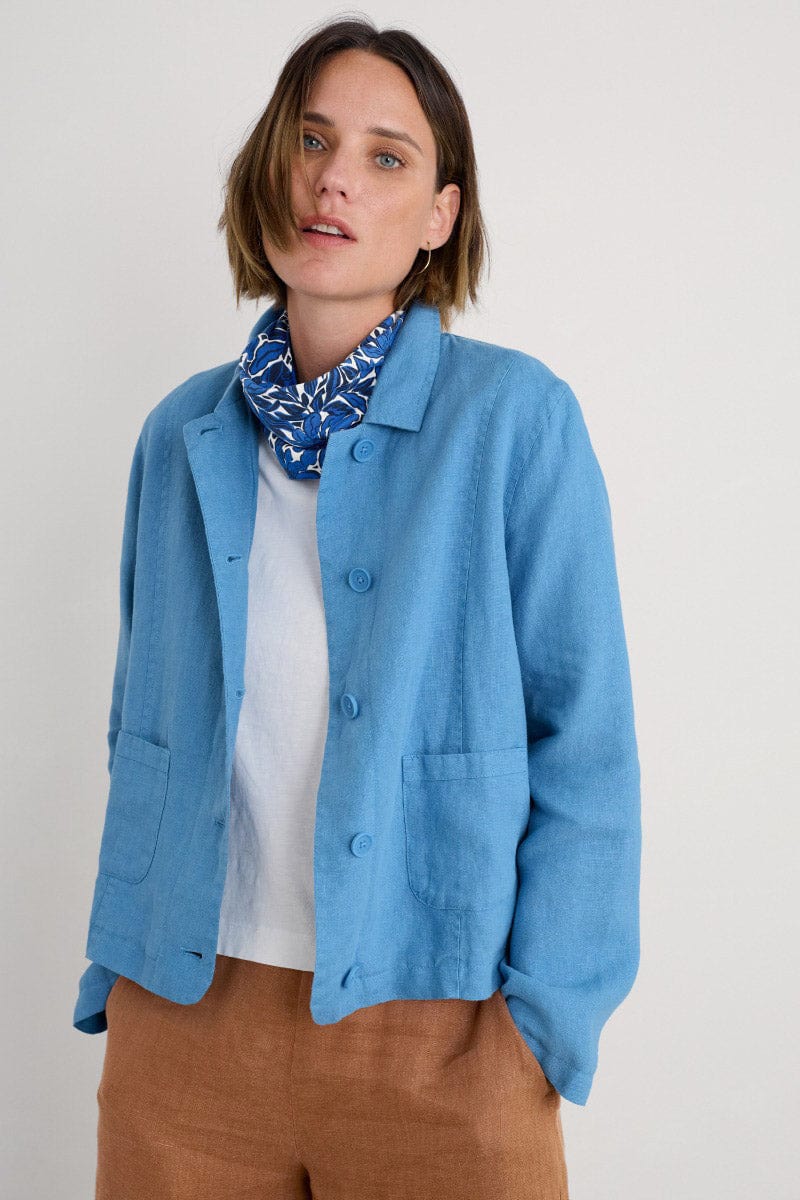 Seasalt Organic Cotton Handyband - Stream Flower Bright Marine B-AC17523_35329_OS