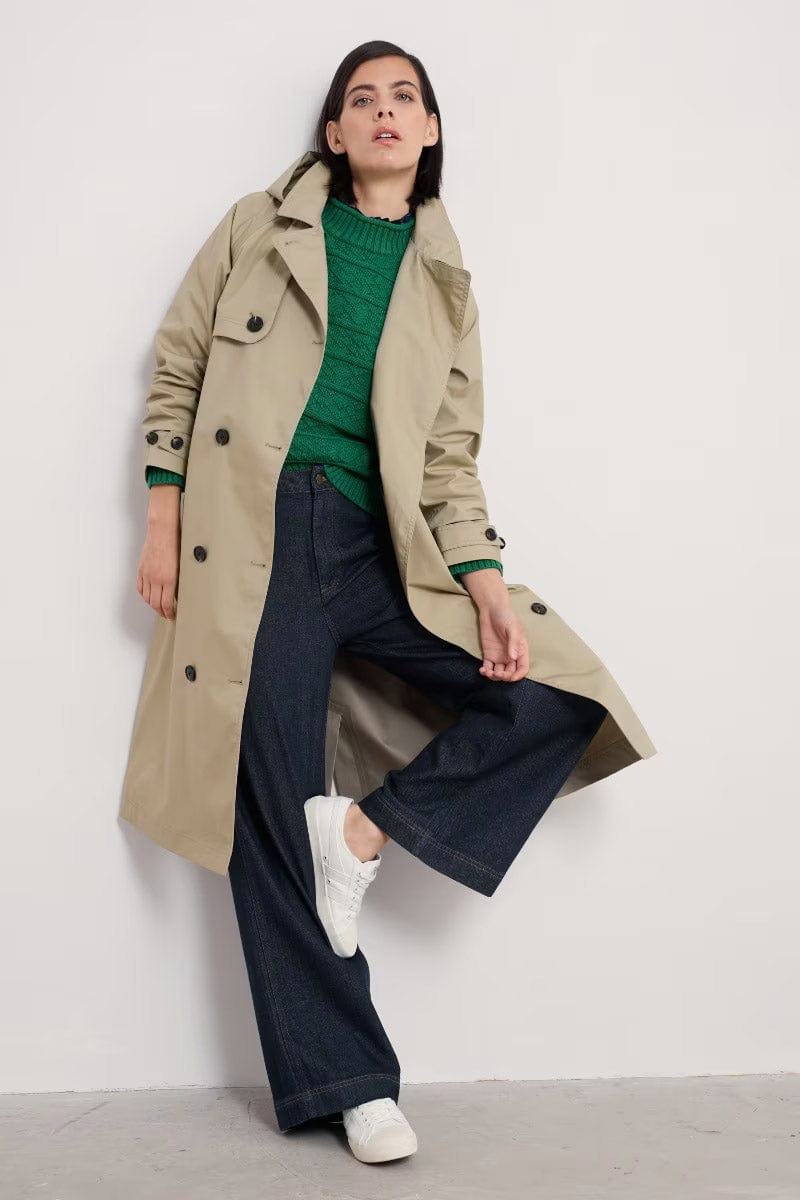 Seasalt Penweathers Trench Coat - Seed