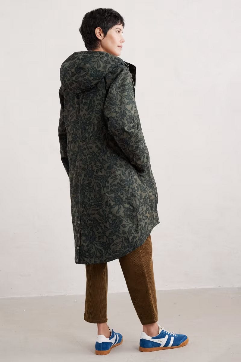 Seasalt Plant Hunter 2 Waterproof Coat - Fig Tree Lino Highland