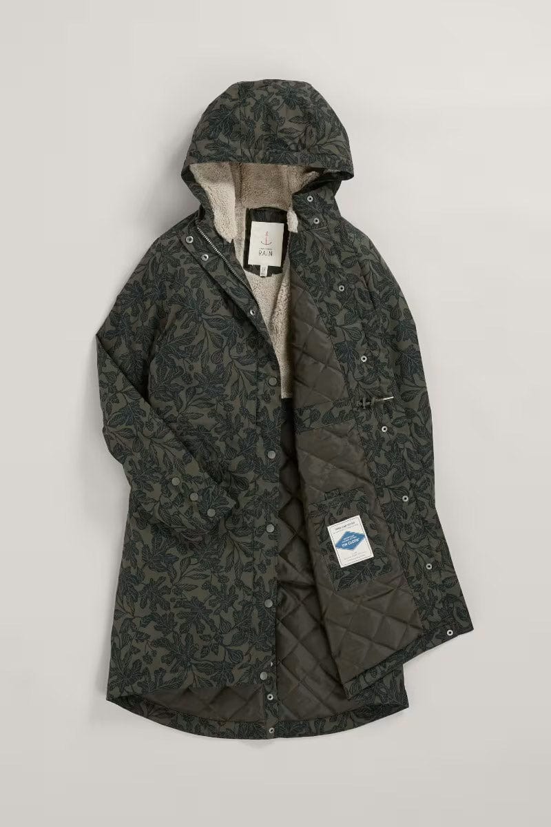 Seasalt Plant Hunter 2 Waterproof Coat - Fig Tree Lino Highland